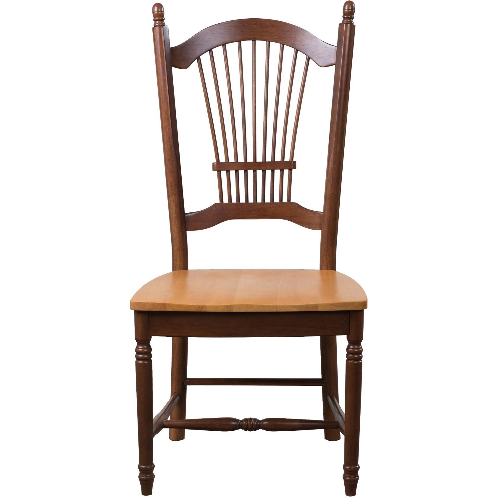 Sunset Trading Oak Selections Allenridge Dining Chair | Nutmeg Brown and Light Oak | Set of 2