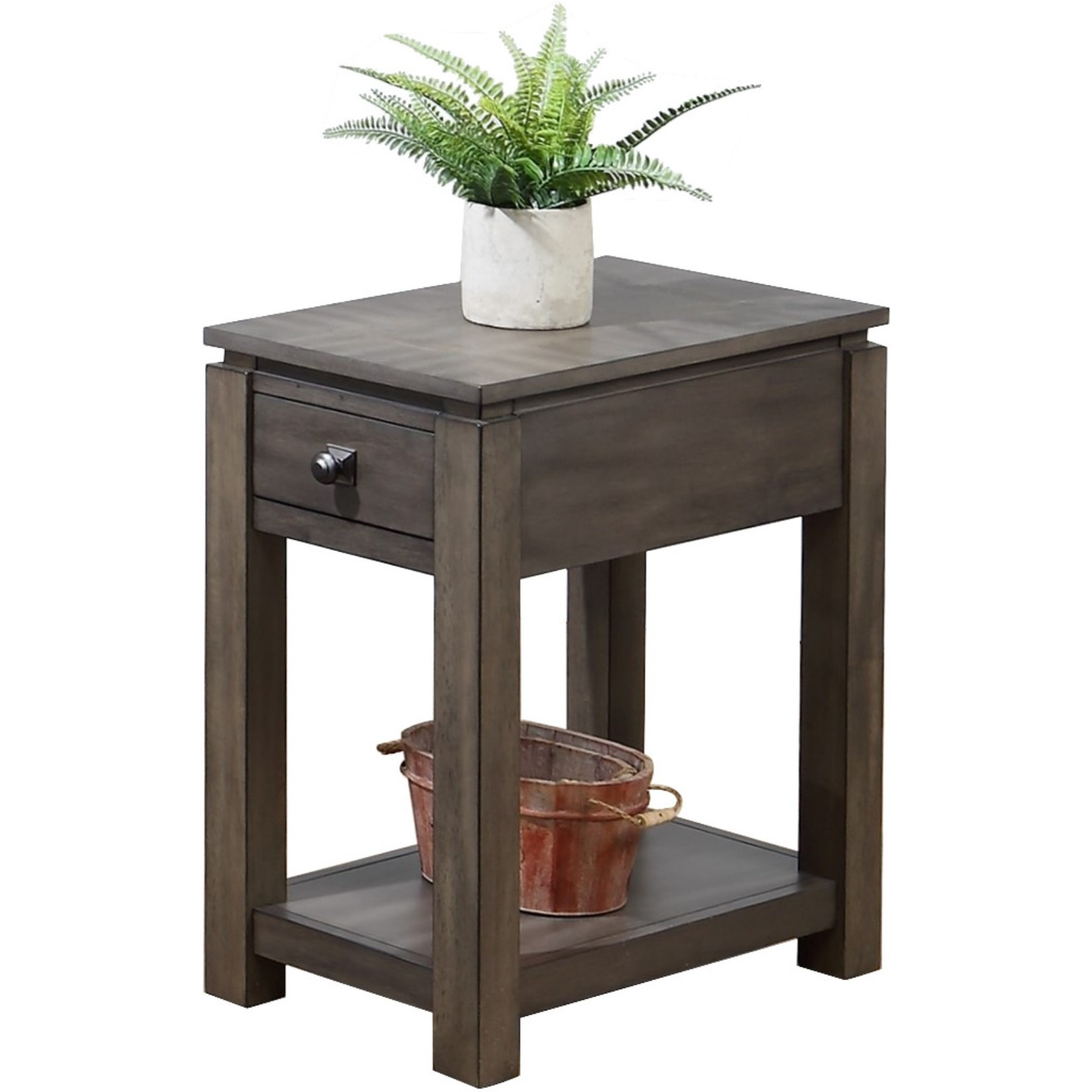 Sunset TradingShades of Gray Coffee | Console and End Table Set with Drawers and Shelves