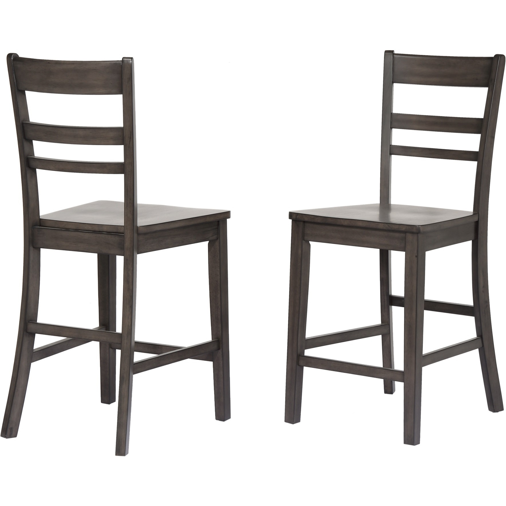 Sunset Trading Shades of Gray 5 Piece 45" Square Pub Set | Table with Storage Shelf | Counter Height Dining | Seats 6