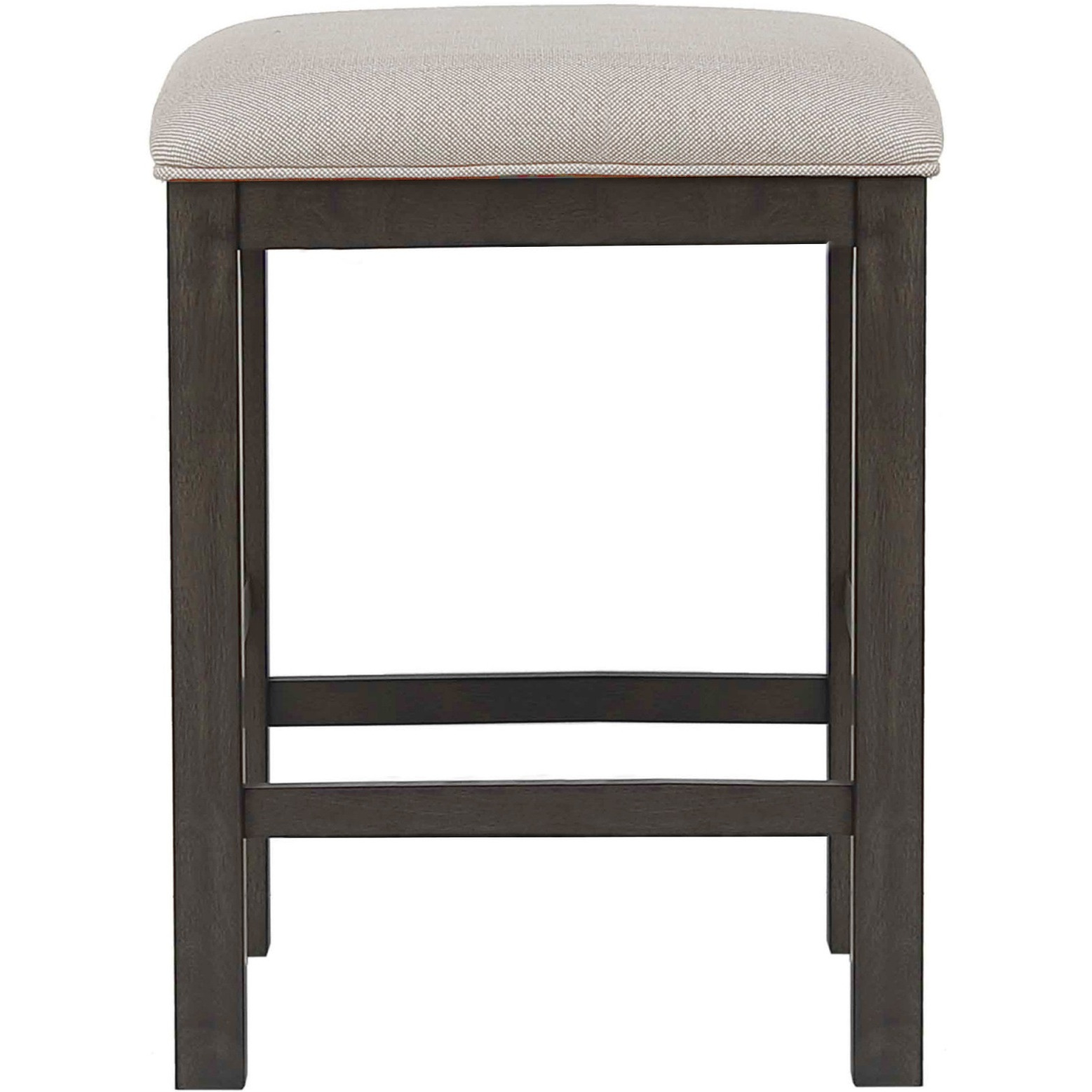 Sunset Trading Shades of Gray Upholstered Barstool | Backless | Counter Height Stool