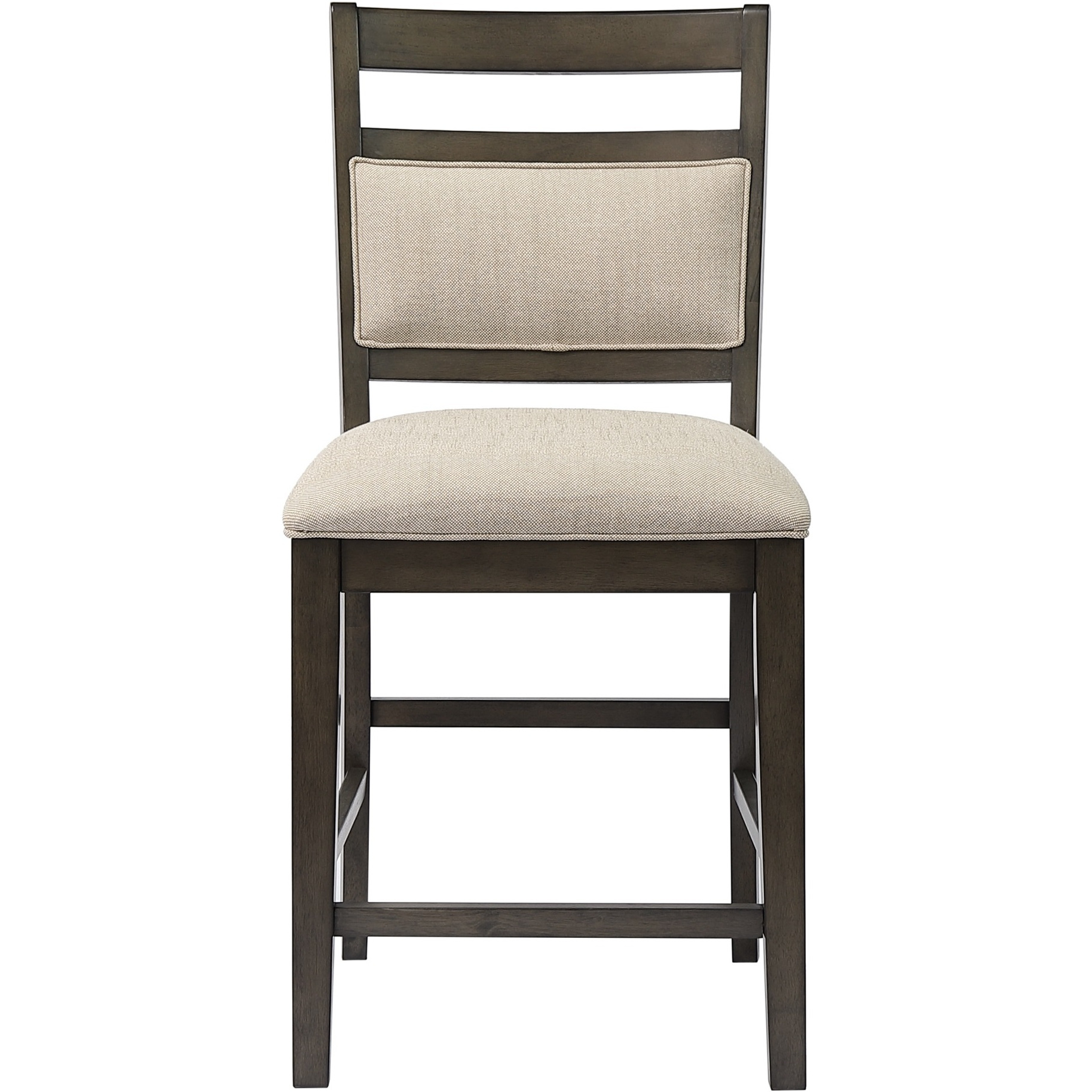 Sunset Trading Shades of Gray Upholstered Barstool | Fabric Back and Seat | Counter Height Stool