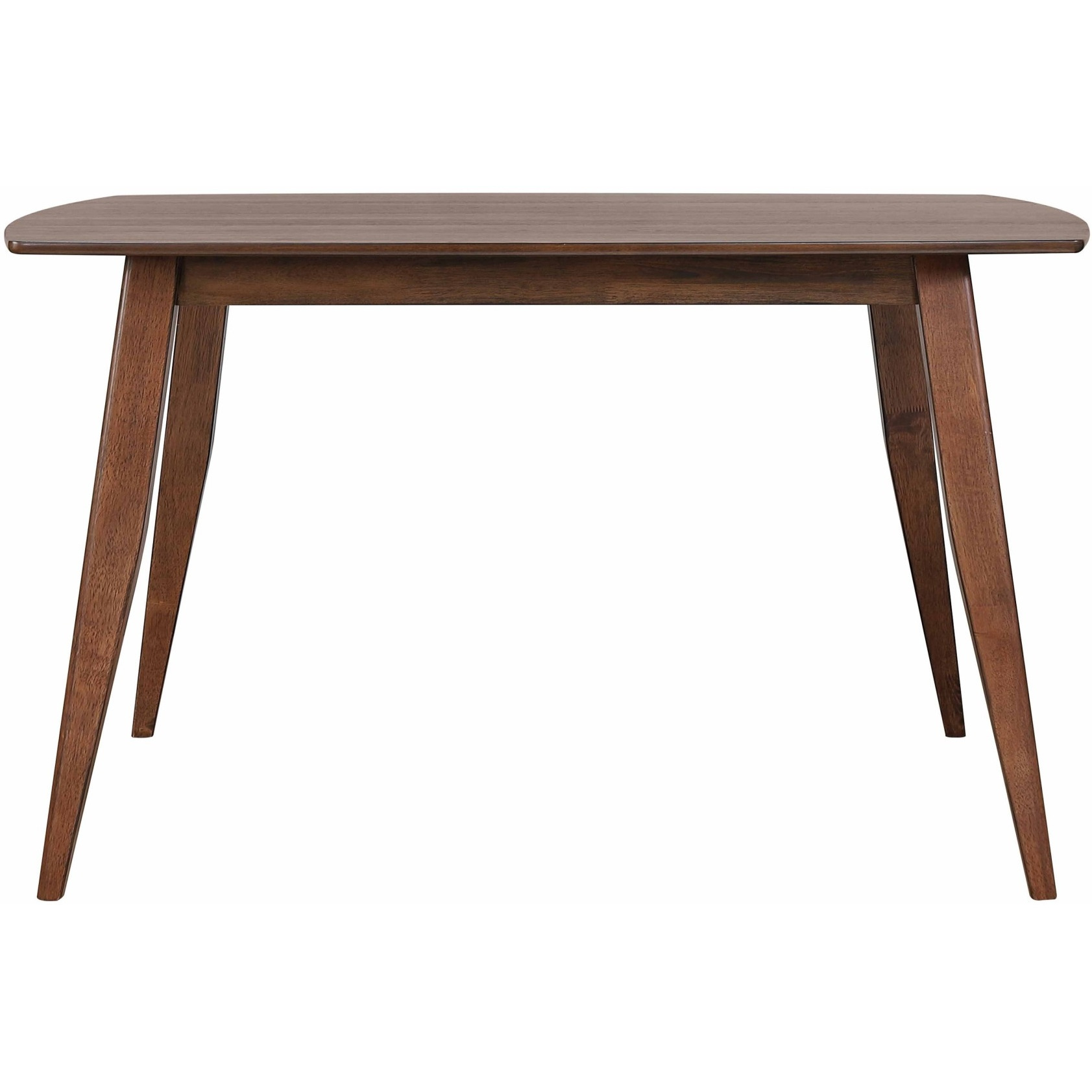 Sunset Trading Mid Century 5 Piece 60" Rectangular Dining Table Set | Padded Performance Fabric Seats  | Seats 6