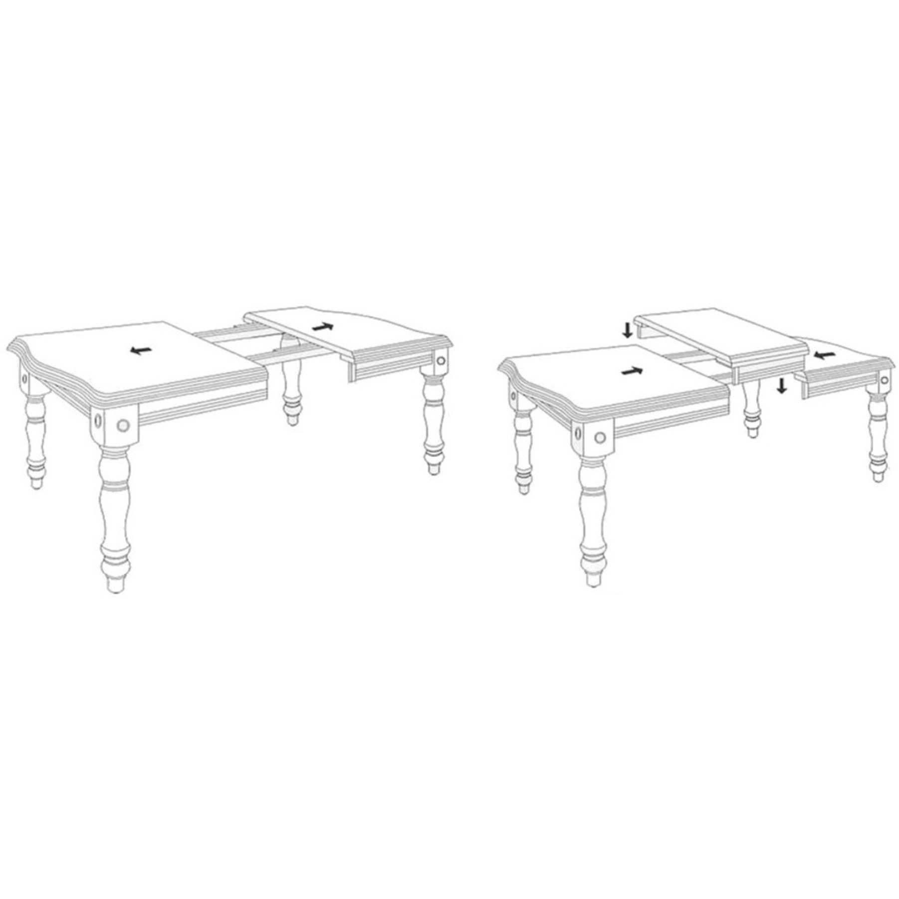 Sunset Trading Black Cherry Selections 72" Rectangular Extendable Dining Table | Antique Black and Cherry | Seats 8