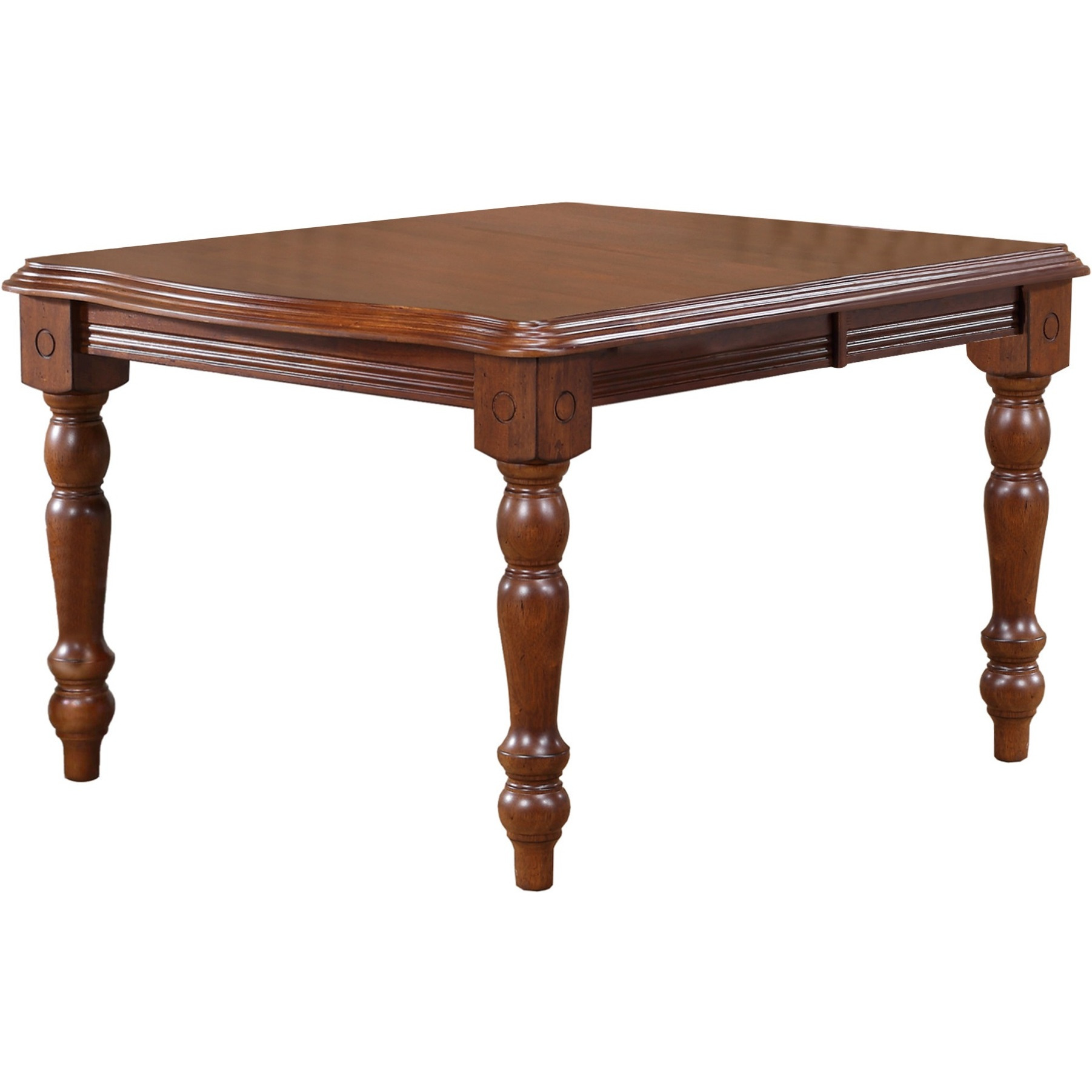 Sunset Trading Andrews 72" Rectangular Extendable Dining Table | Chestnut Brown | Seats 8