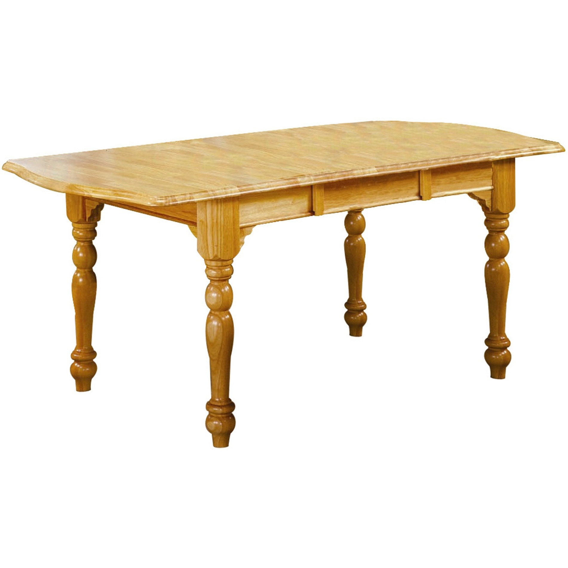 Sunset Trading Oak Selections 7 Piece 72" Rectangular Drop Leaf Extendable Dining Set | Arrowback Chairs | Light Oak | Seats 8