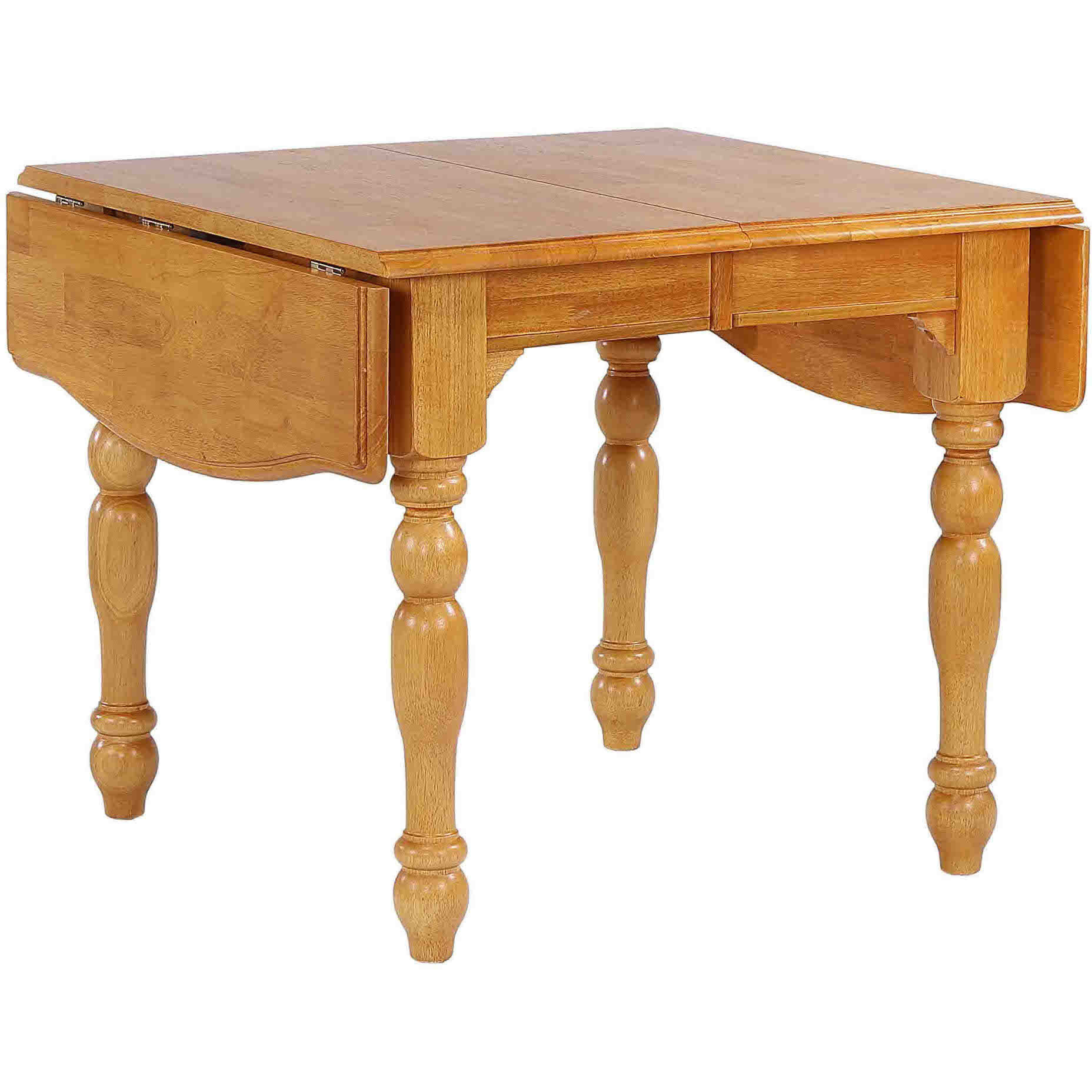 Sunset Trading Oak Selections 72" Rectangular Drop Leaf Extendable Dining Table | Light Oak | Seats 8