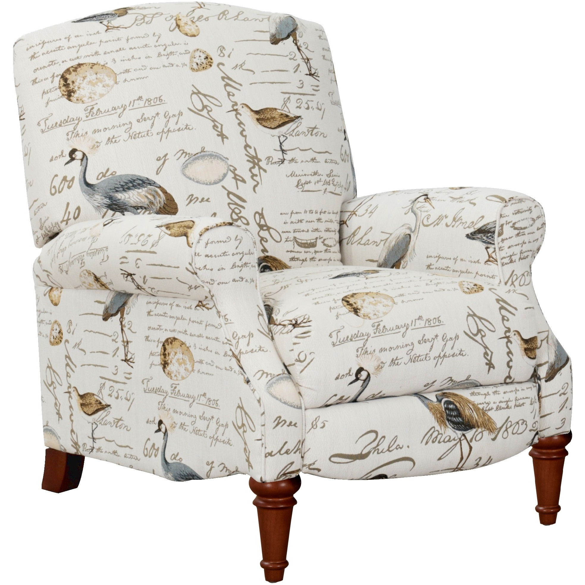 Sunset Trading Bird Script Recliner| Manual Reclining Chair