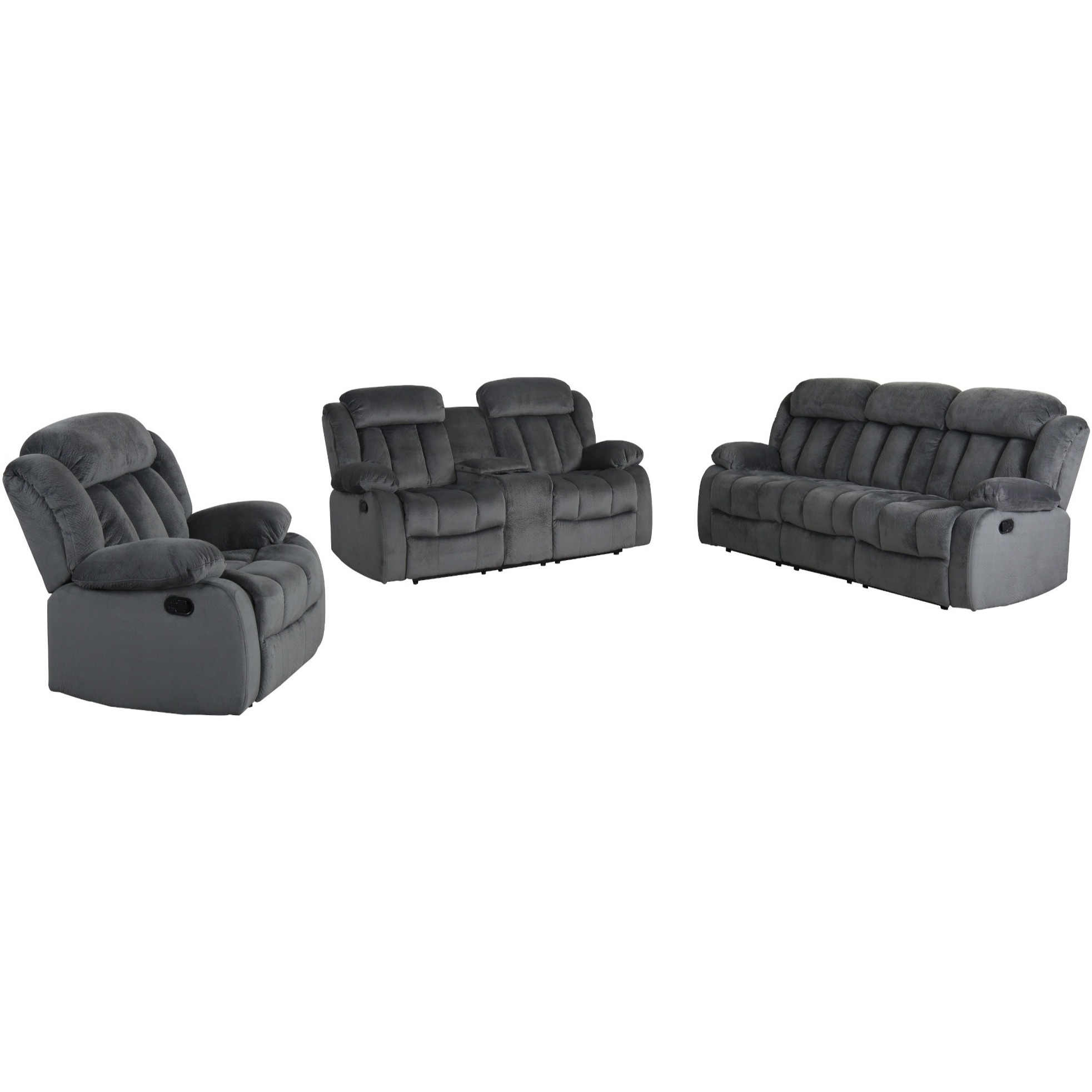 Sunset Trading Madison 3 Piece Reclining Living Room Set
