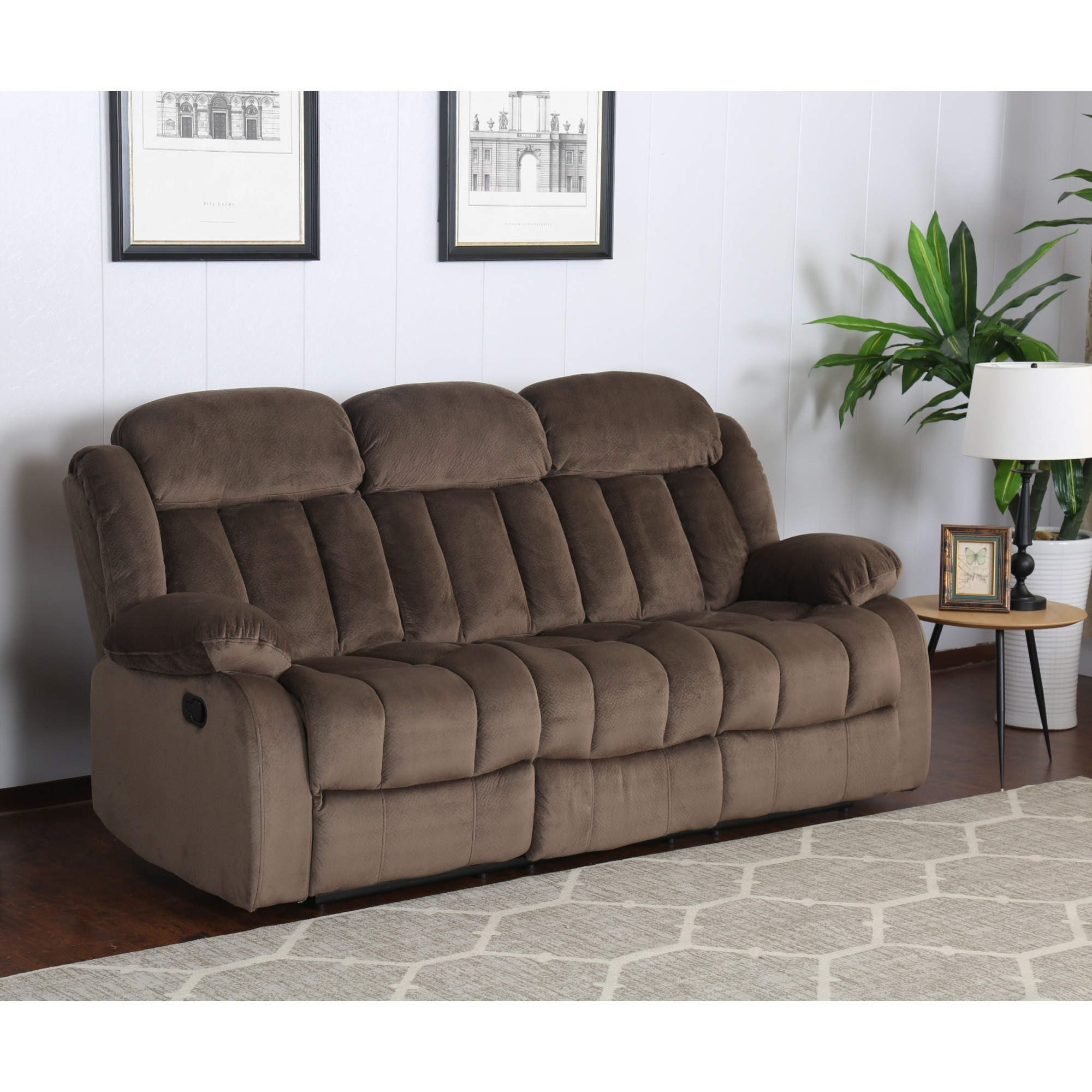 Sunset Trading Teddy Bear Reclining Sofa