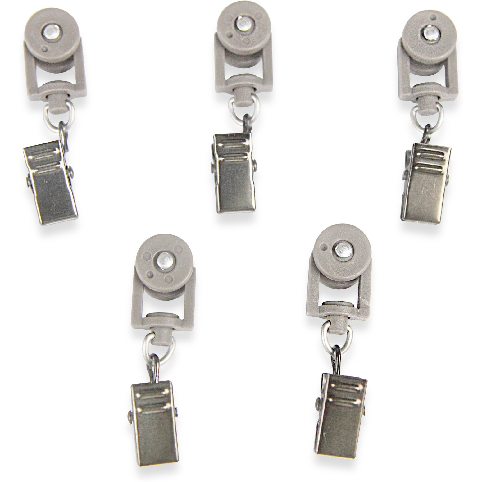 Sliders for CH Track / Cordless Traverse Rod (Set of 10) - Pewter