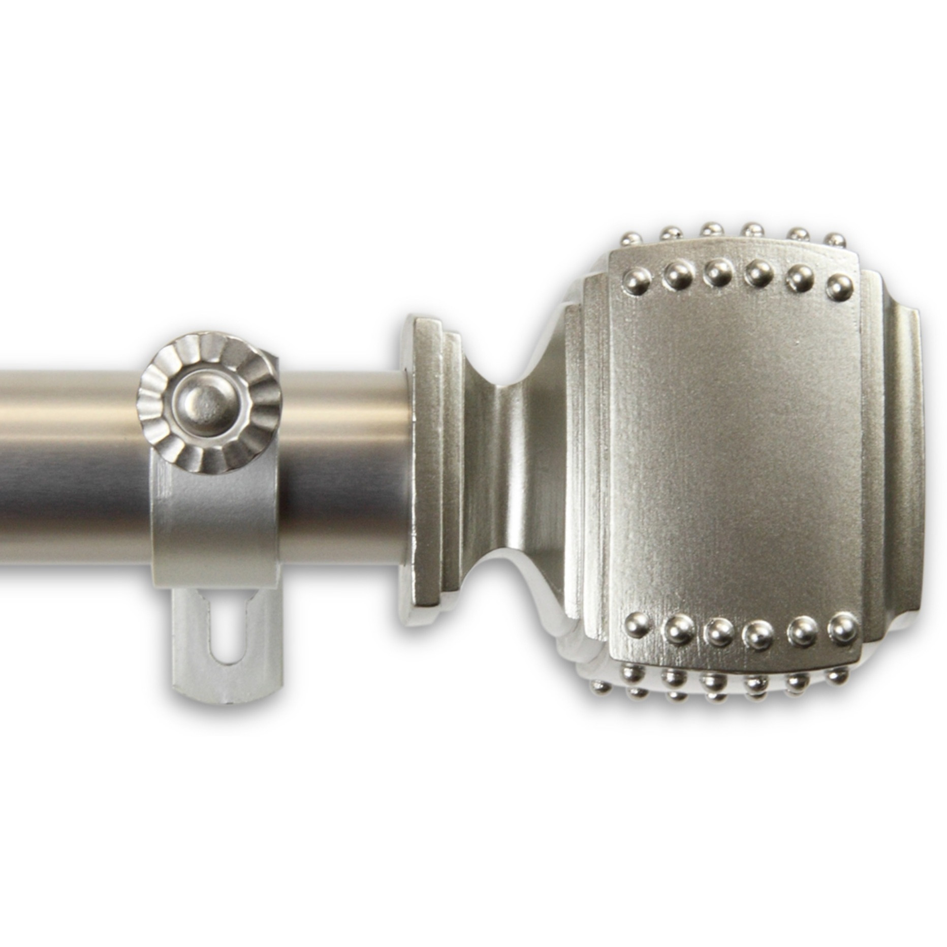 1 inch Odin Curtain Rod 160-240" - Satin Nickel
