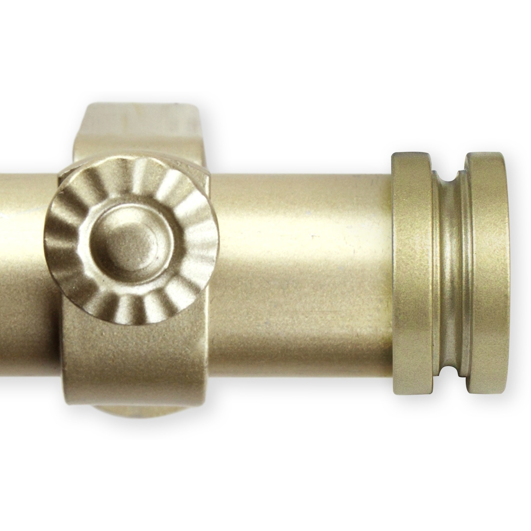 1 inch Knop Curtain Rod 160-240" - Gold