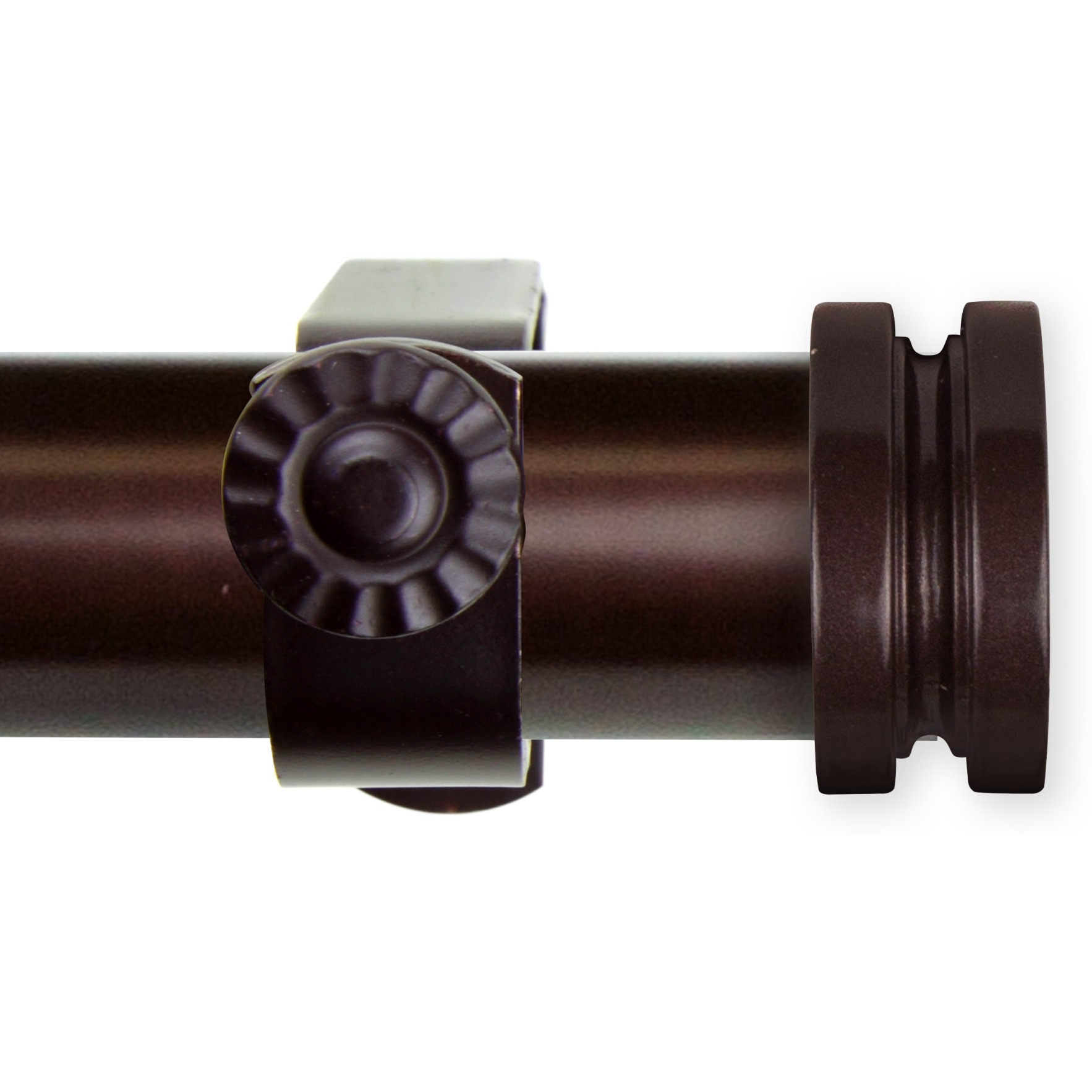 1 inch Knop Curtain Rod 160-240" - Bronze
