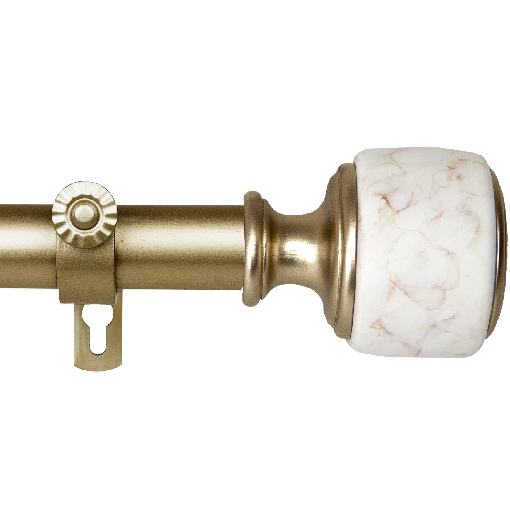 1 inch Vincenzo Curtain Rod 160-240" - Gold