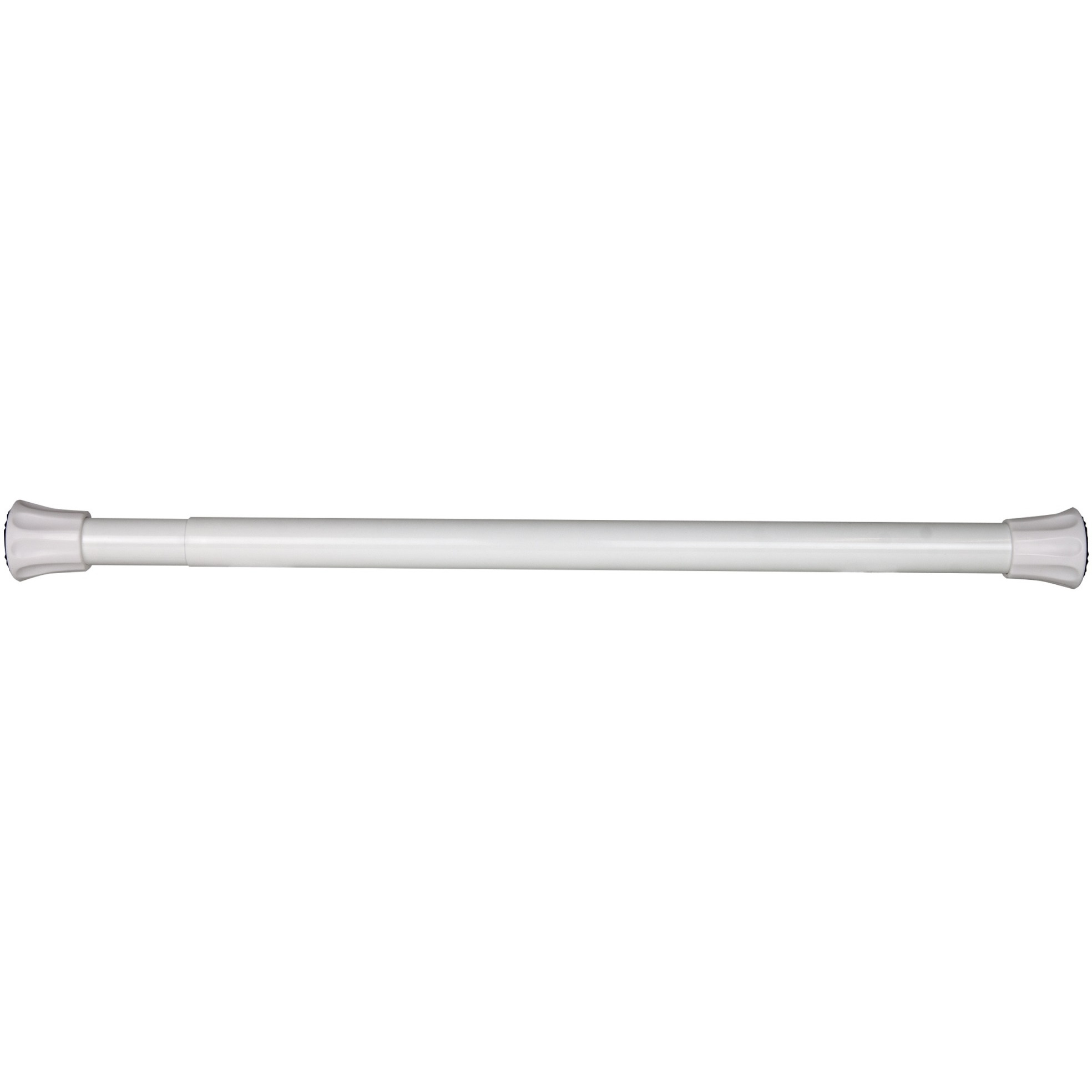 1 inch Twist-Lock Spring Tension Rod 19"-28", White