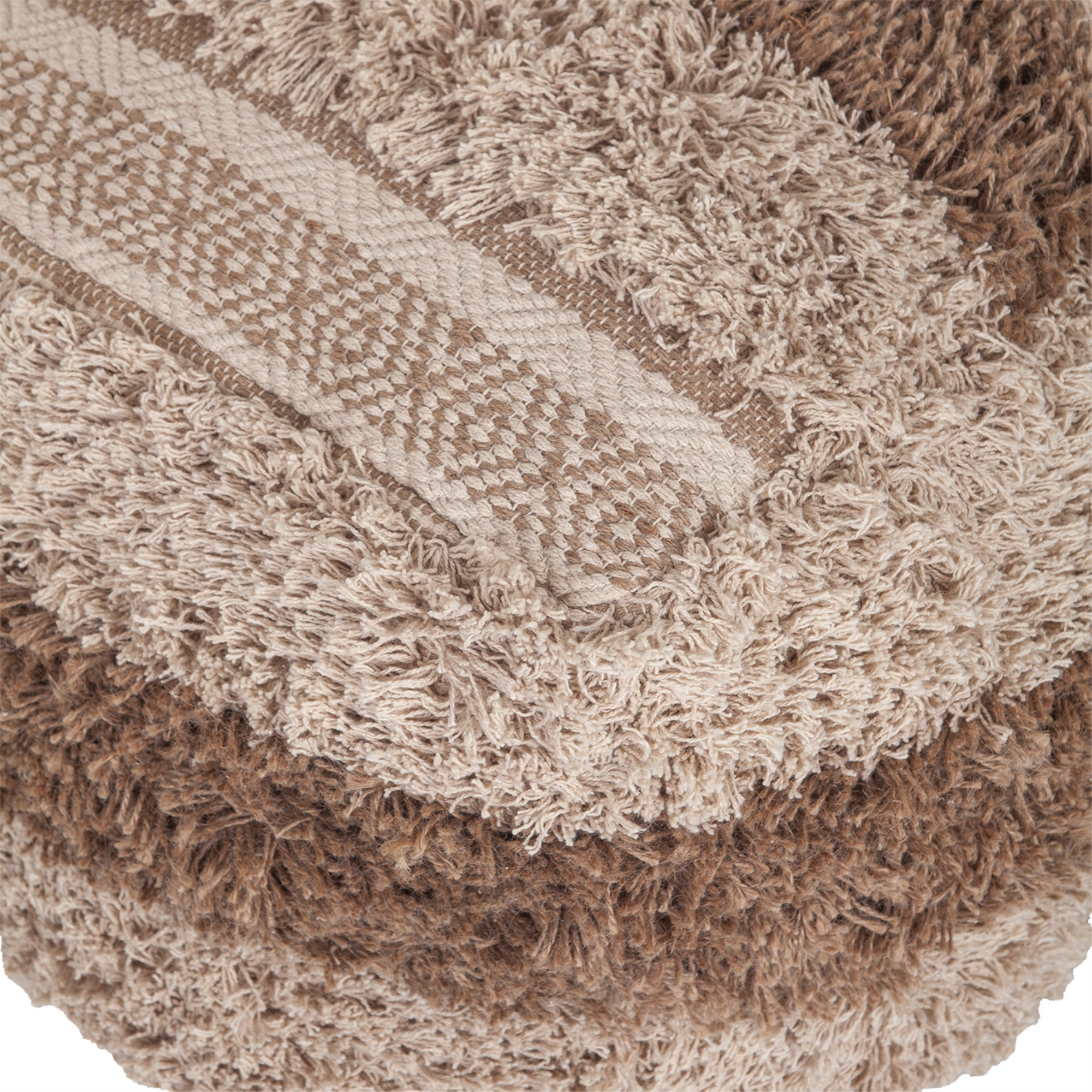 Parkland Collection Iliya Transitional Beige Pouf