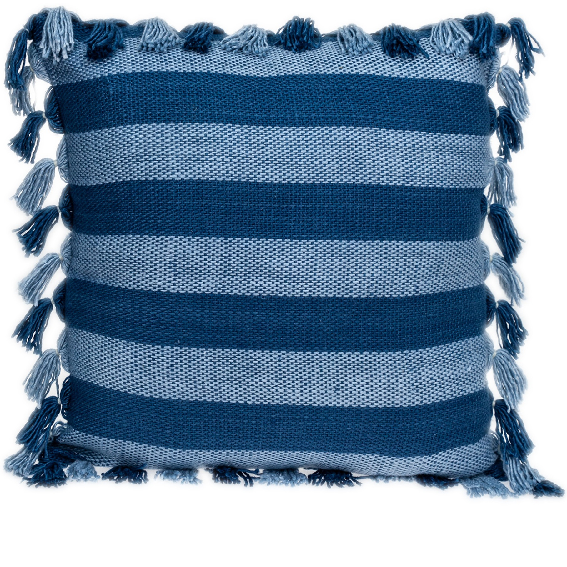 Parkland Collection River Transitional Blue Throw Pillow