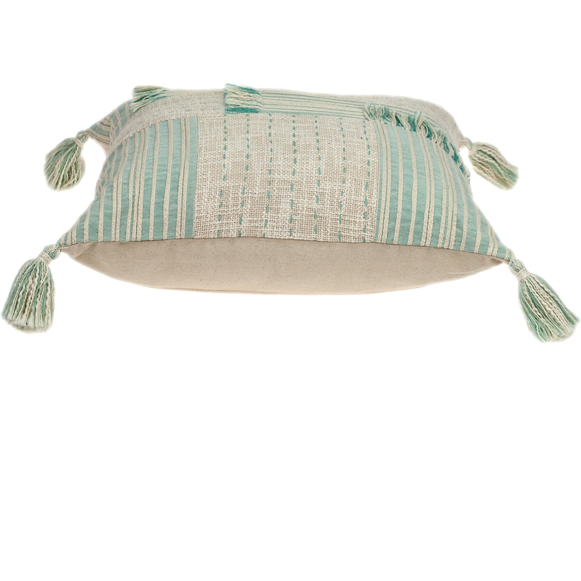 Parkland Collection Harper Transitional Cream And White Throw Pillow