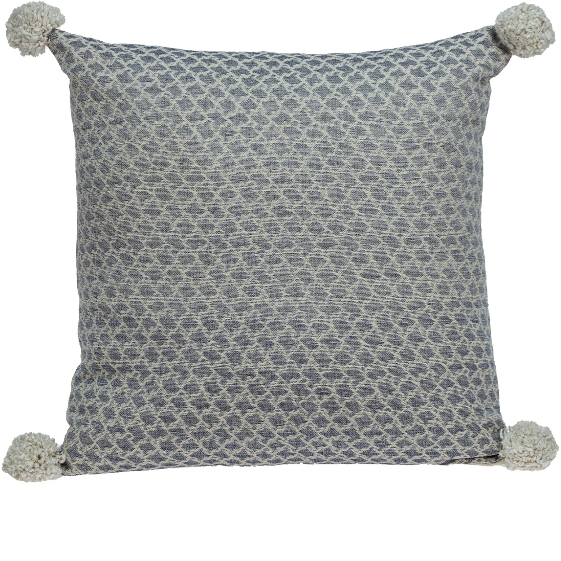 Parkland Collection Allegro Transitional Ivory Throw Pillow