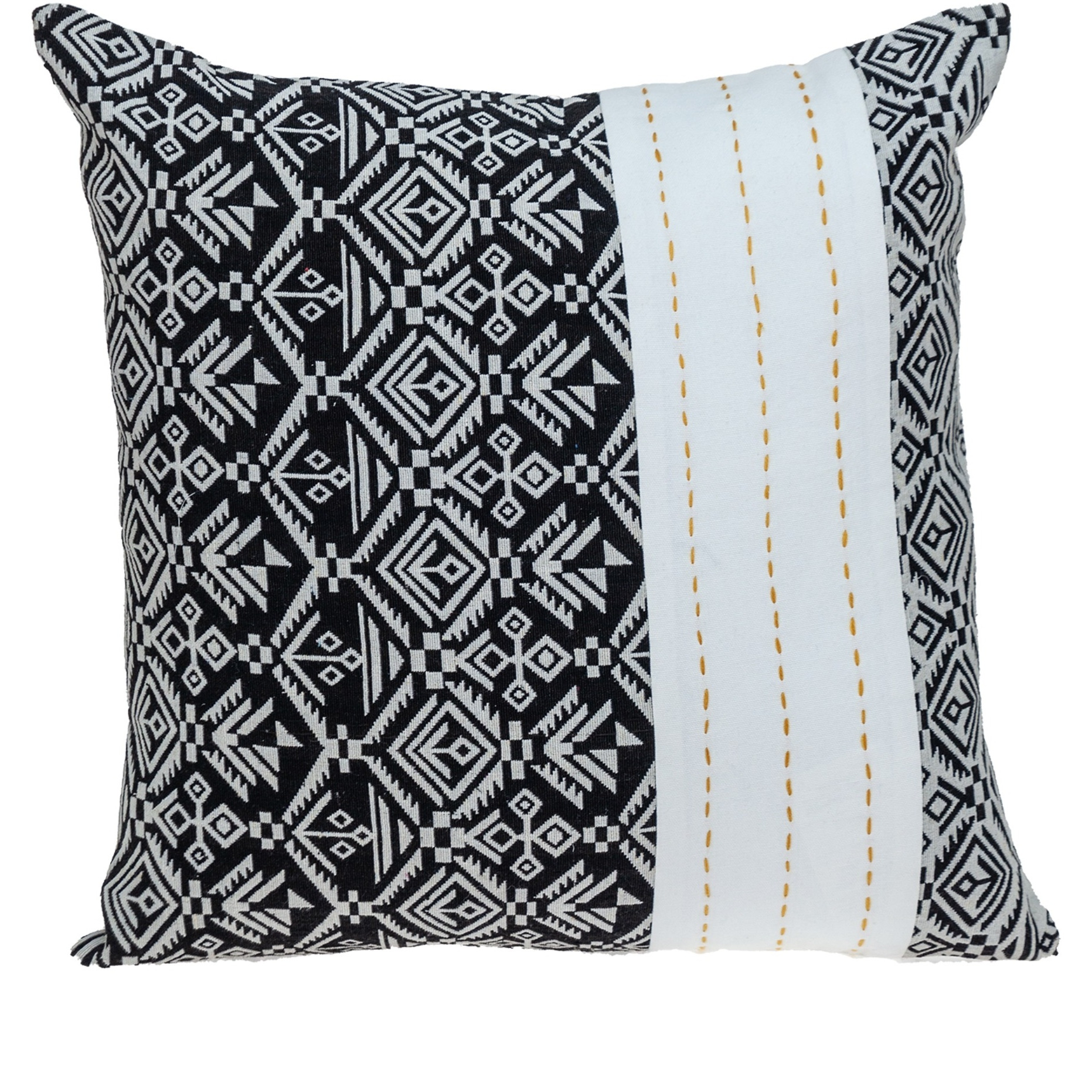 Parkland Collection Kai Transitional White Throw Pillow