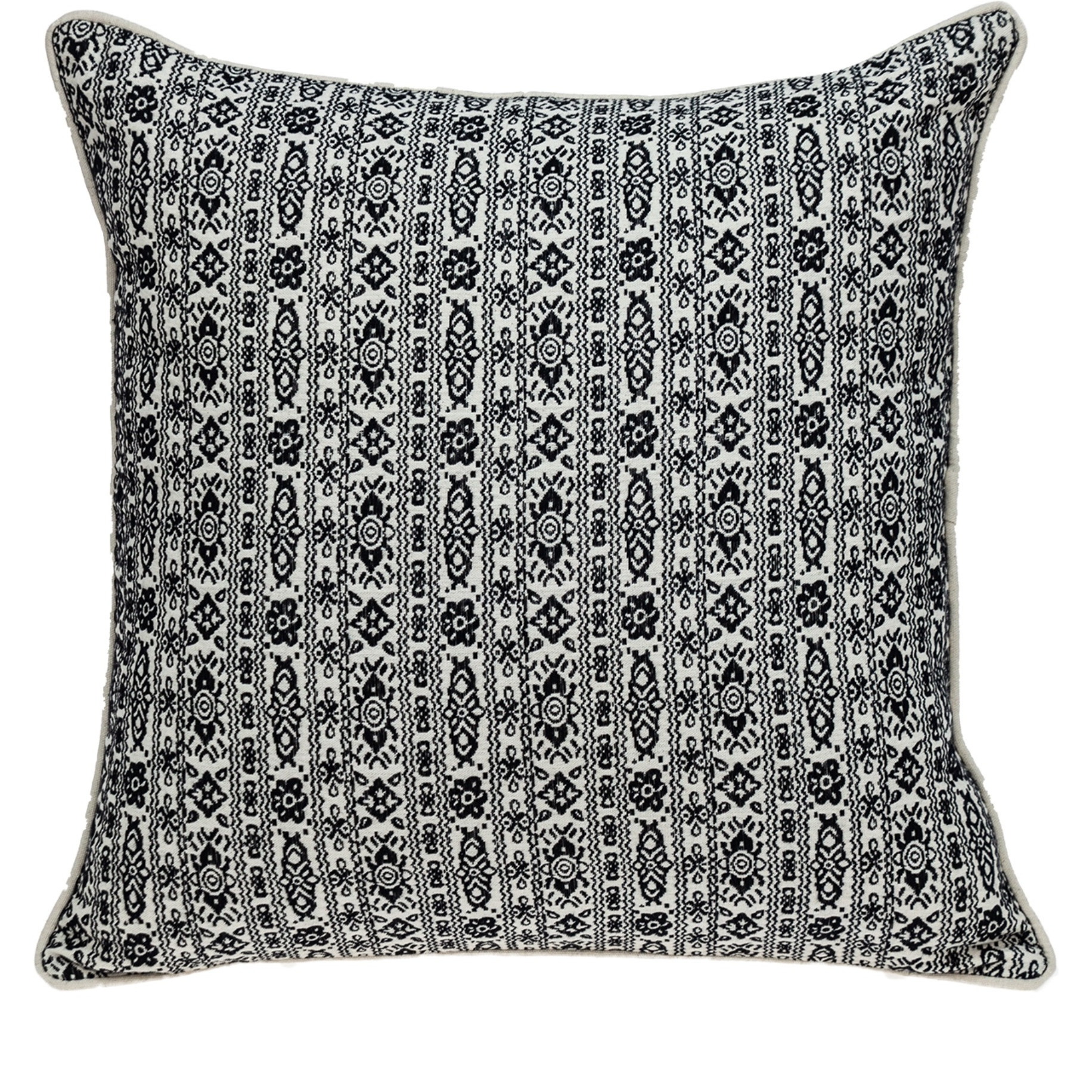 Parkland Collection Andy Transitional Ivory Throw Pillow