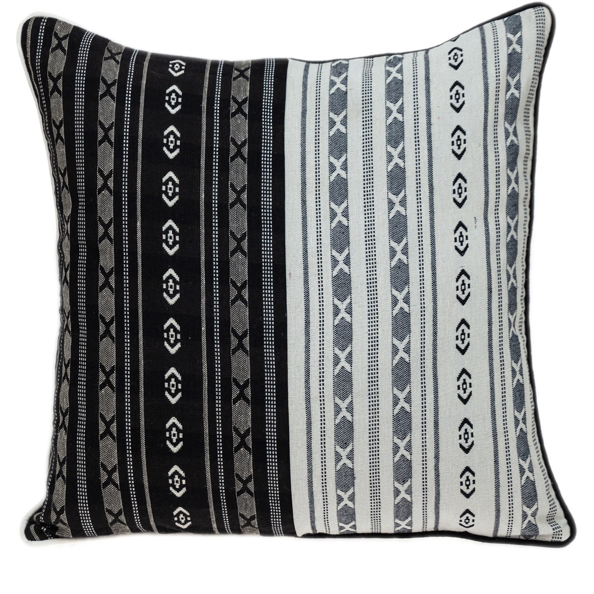 Parkland Collection Max Transitional White Throw Pillow