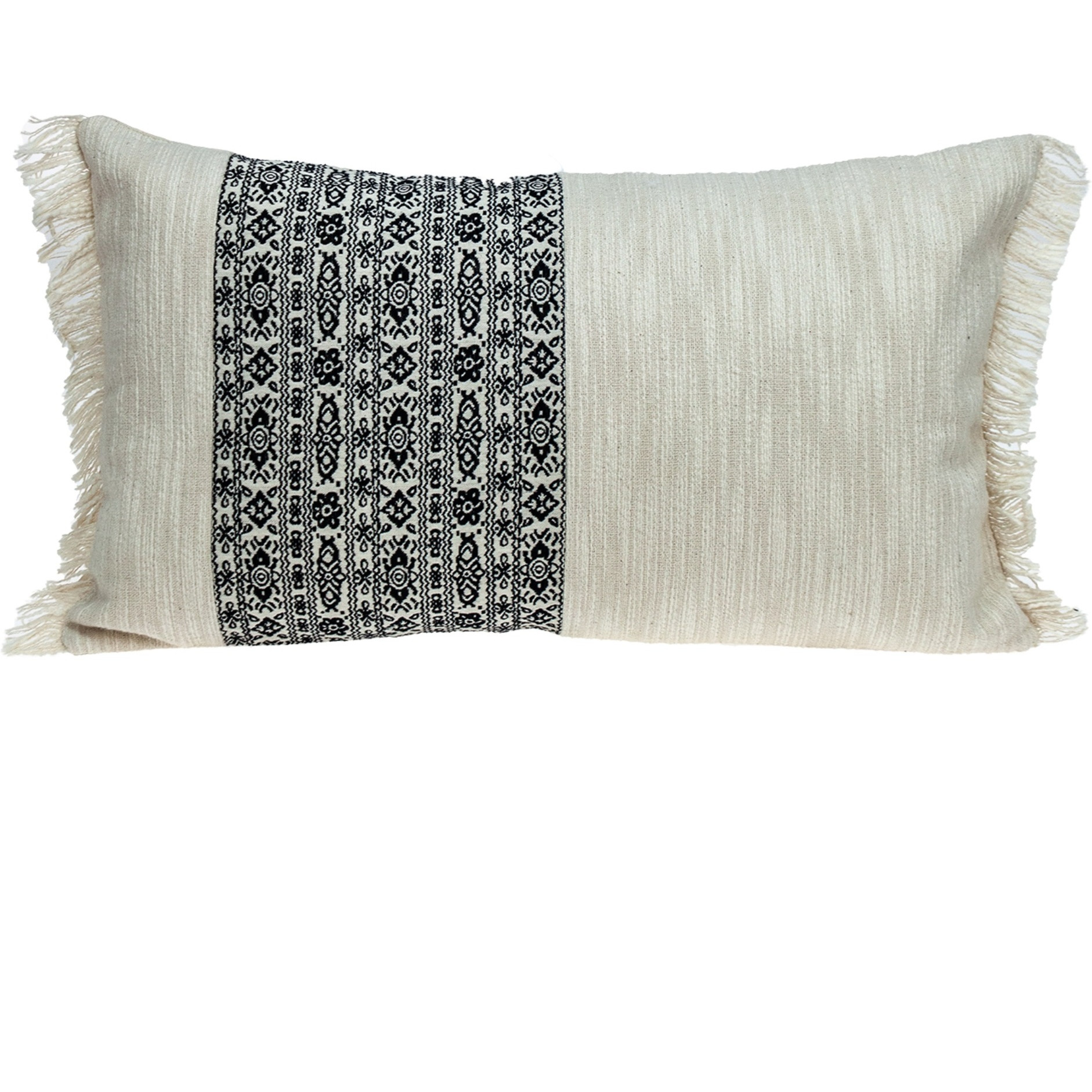 Parkland Collection Bianca Transitional White Throw Pillow