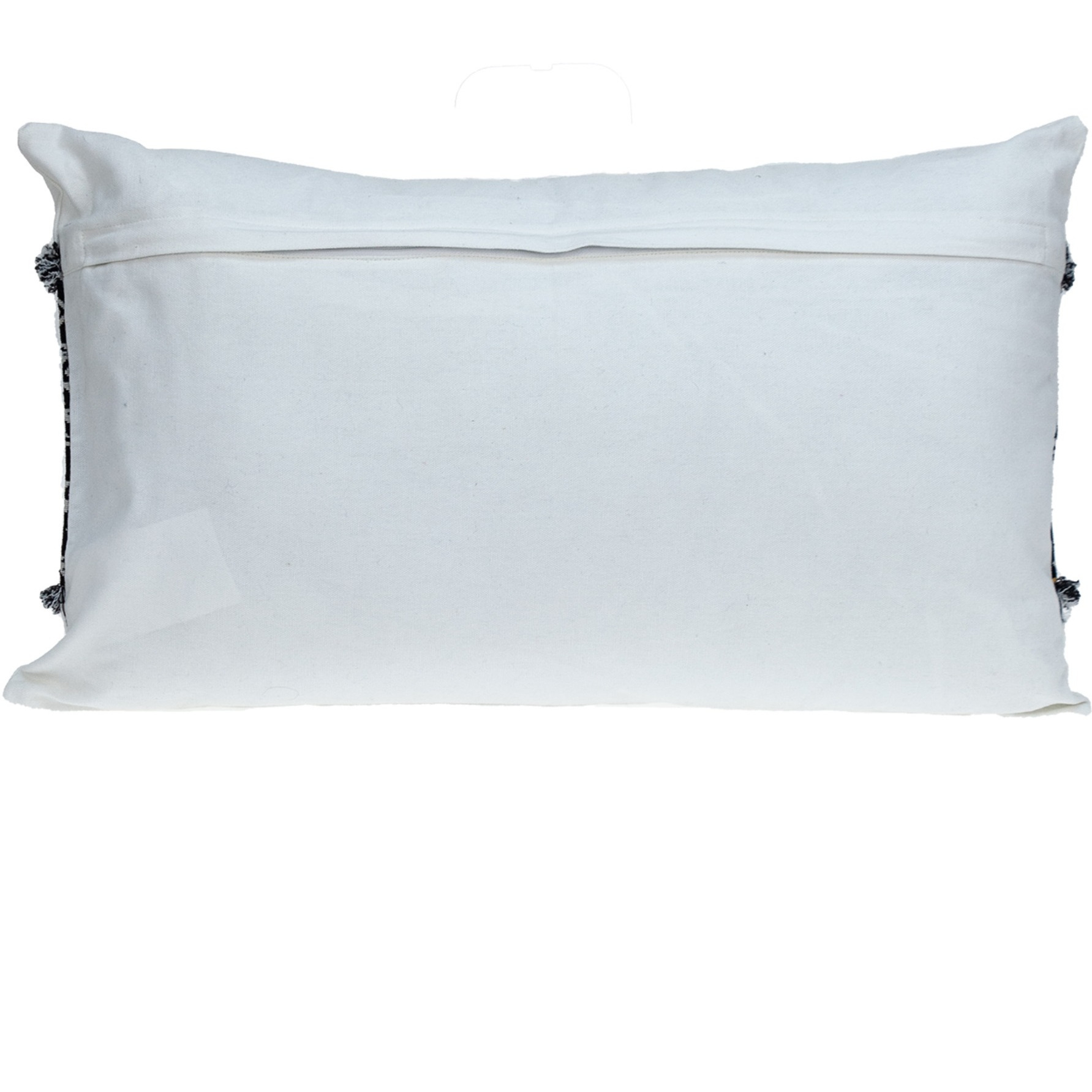 Parkland Collection Quest Transitional White Throw Pillow