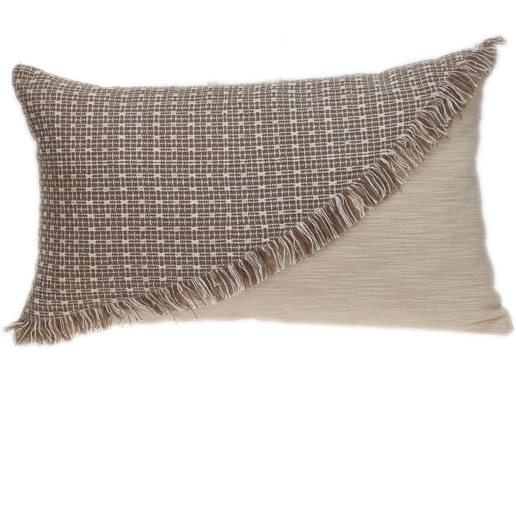 Parkland Collection Nirvana Transitional Beige Throw Pillow