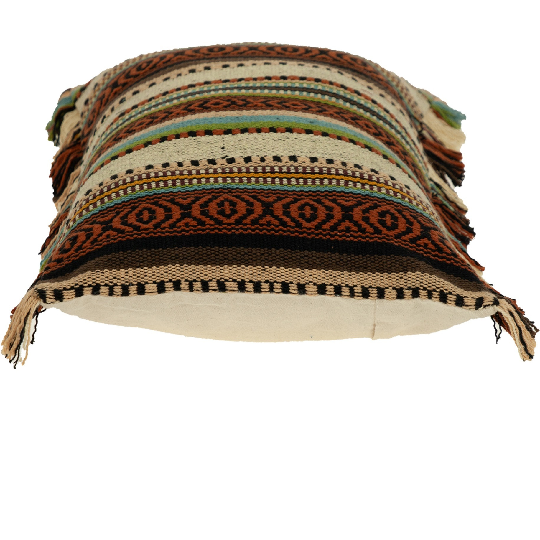 Parkland Collection Woody Transitional Brown Throw Pillow