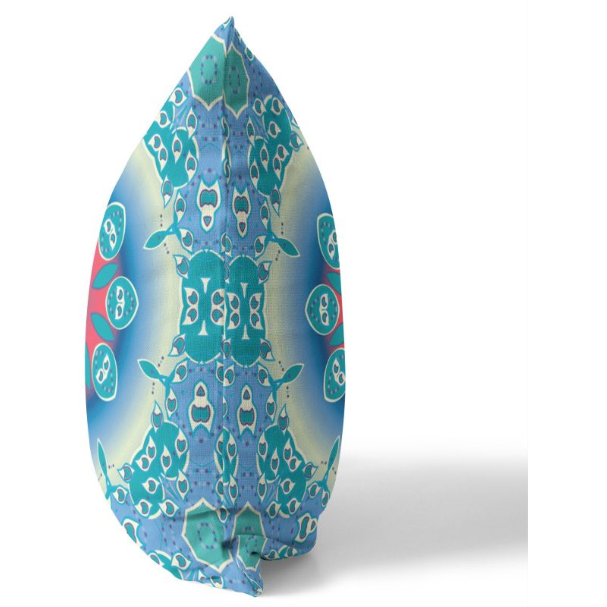 Jewel Circle Broadcloth Indoor Outdoor Pillow, Zippered, BlueRed