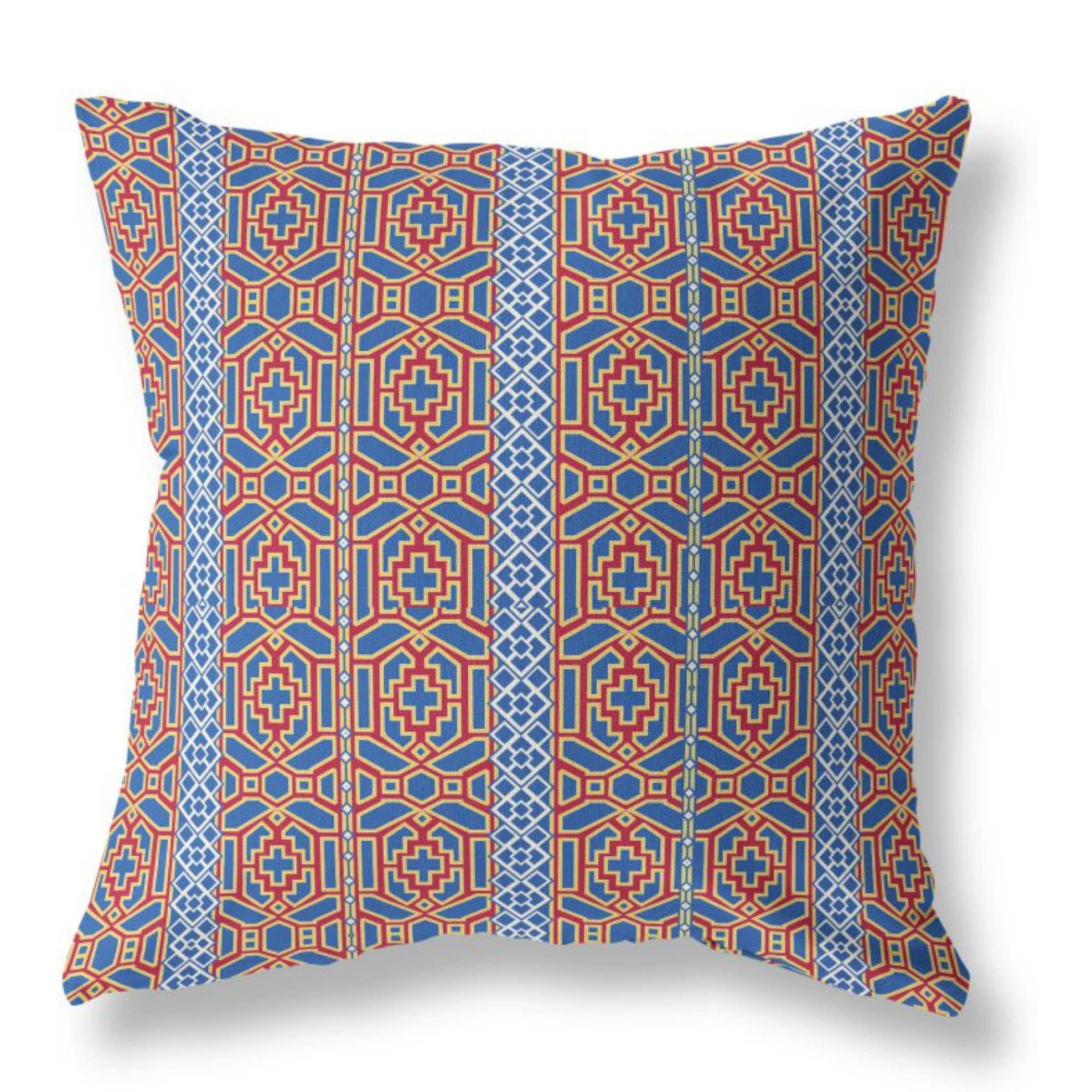 Loyalty and Love Broadcloth Indoor Outdoor Pillow, Zippered, BlueRed