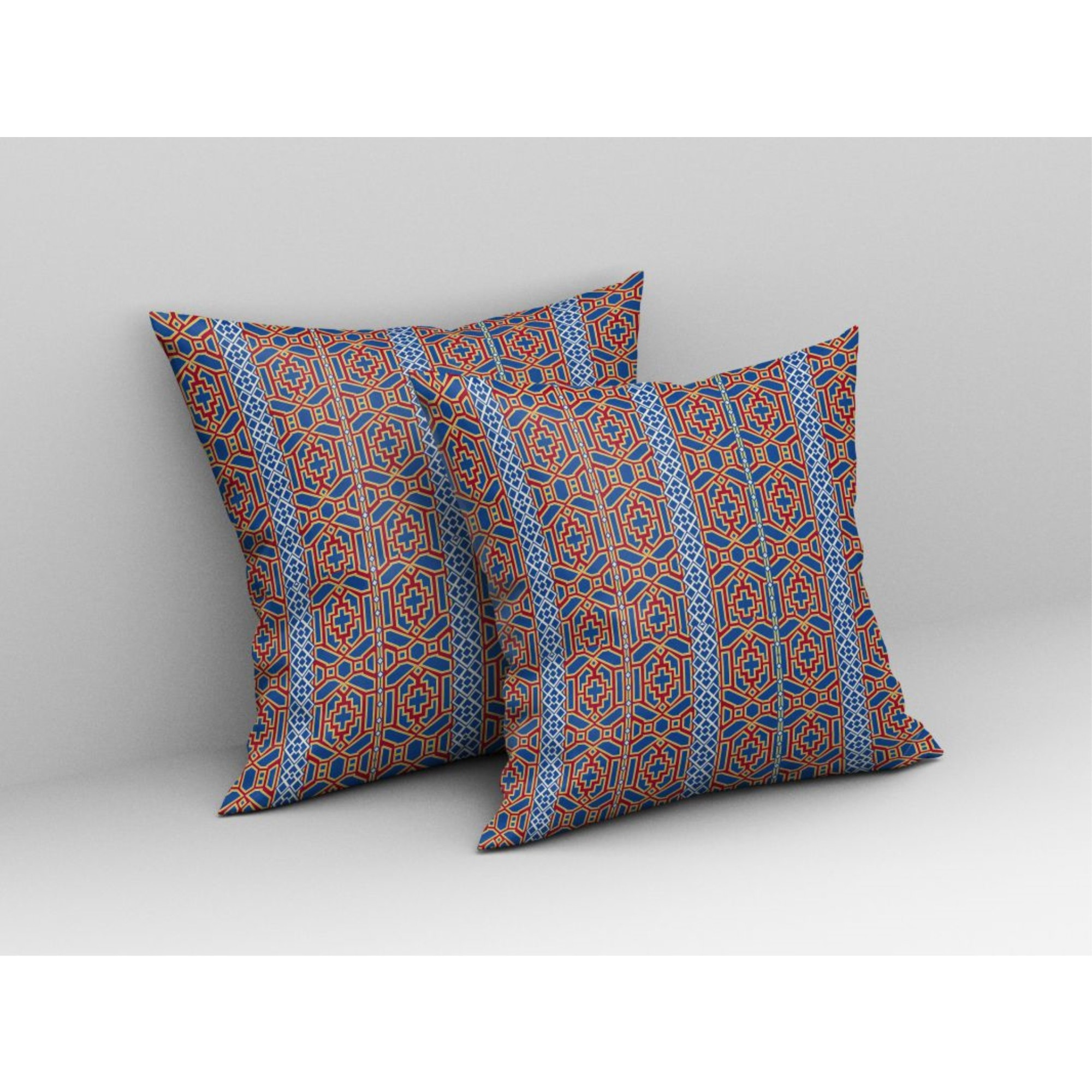 Loyalty and Love Broadcloth Indoor Outdoor Pillow, Zippered, BlueRed