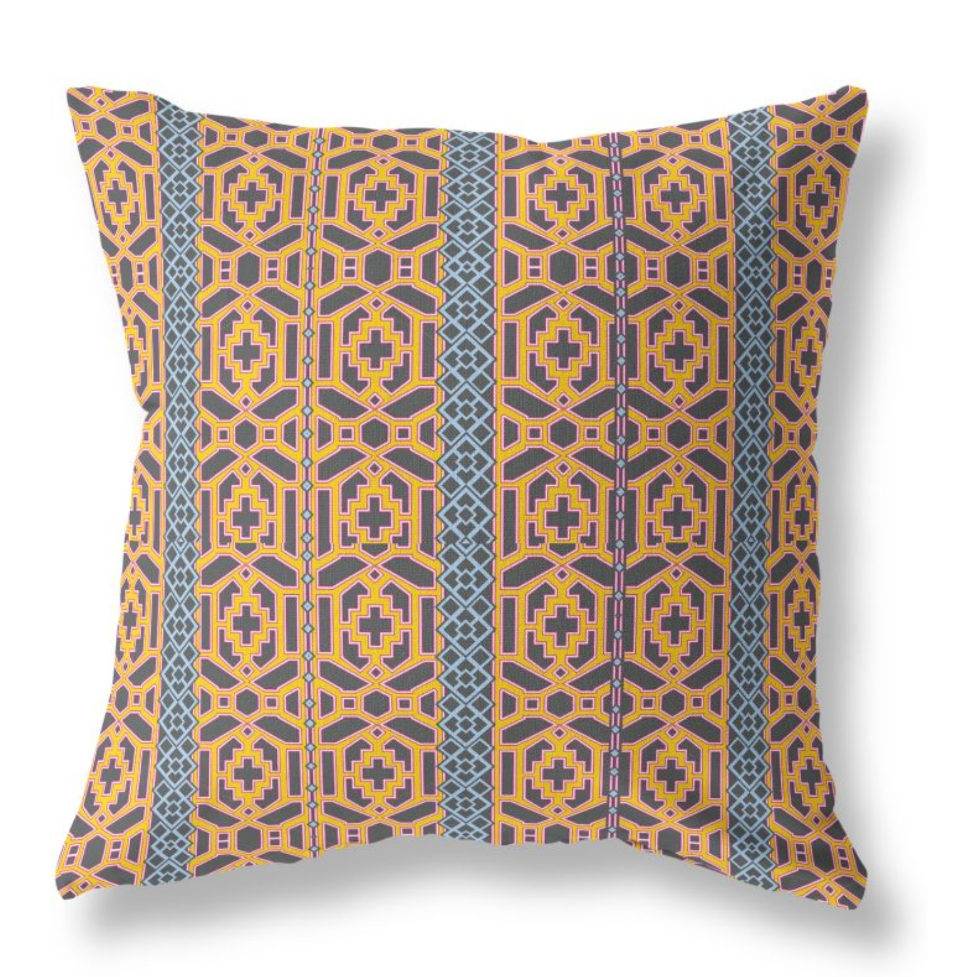 Loyalty and Love Broadcloth Indoor Outdoor Pillow, Zippered, BrownYellow