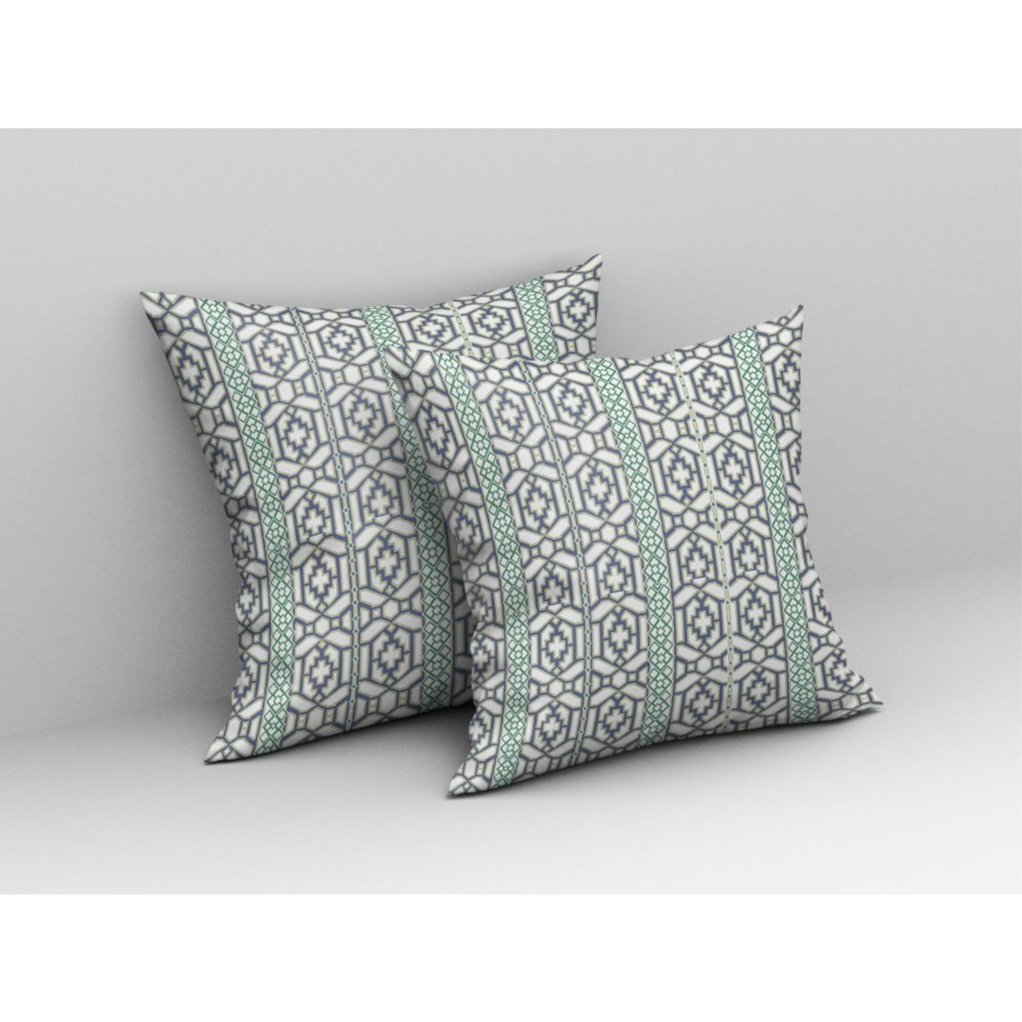 Flowers of Strength Broadcloth Indoor Outdoor Pillow, Zippered, WhiteGray