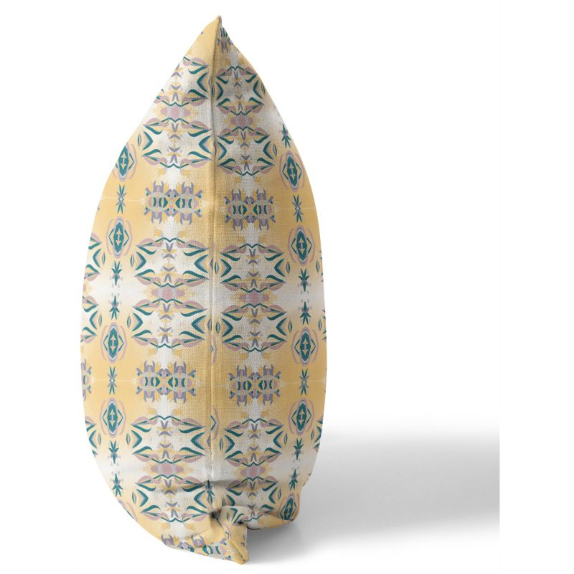 Flowers of Strength Broadcloth Indoor Outdoor Pillow, Zippered, WhiteBlue