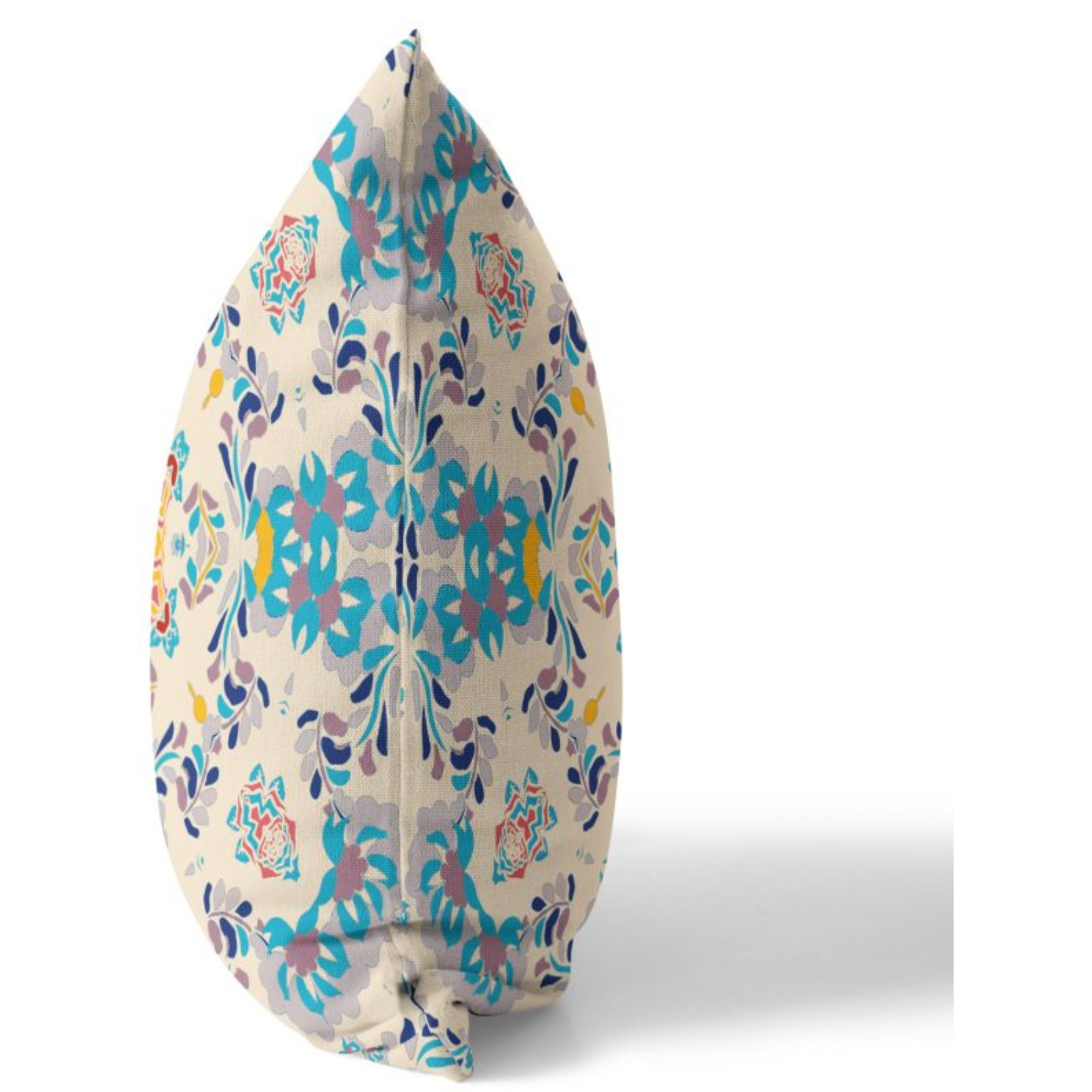 Earth and Heaven Broadcloth Indoor Outdoor Pillow, Zippered, OffWhiteBlue