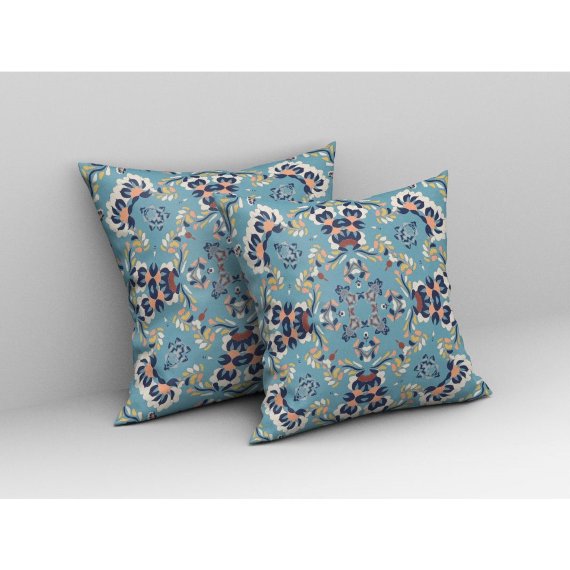 Earth and Heaven Broadcloth Indoor Outdoor Pillow, Zippered, GrayBlue