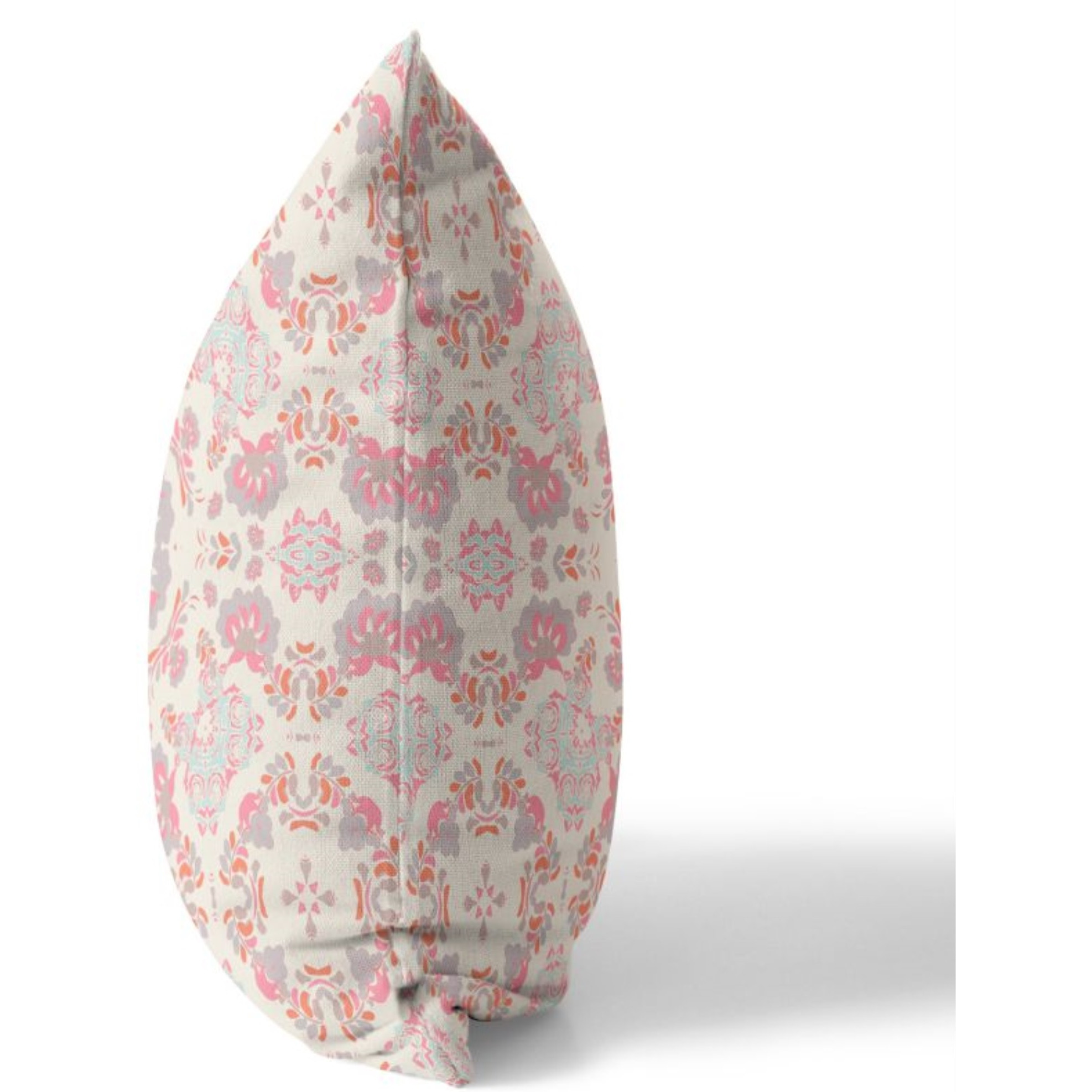 Love and Liberty Broadcloth Indoor Outdoor Pillow, Zippered, PinkWhite