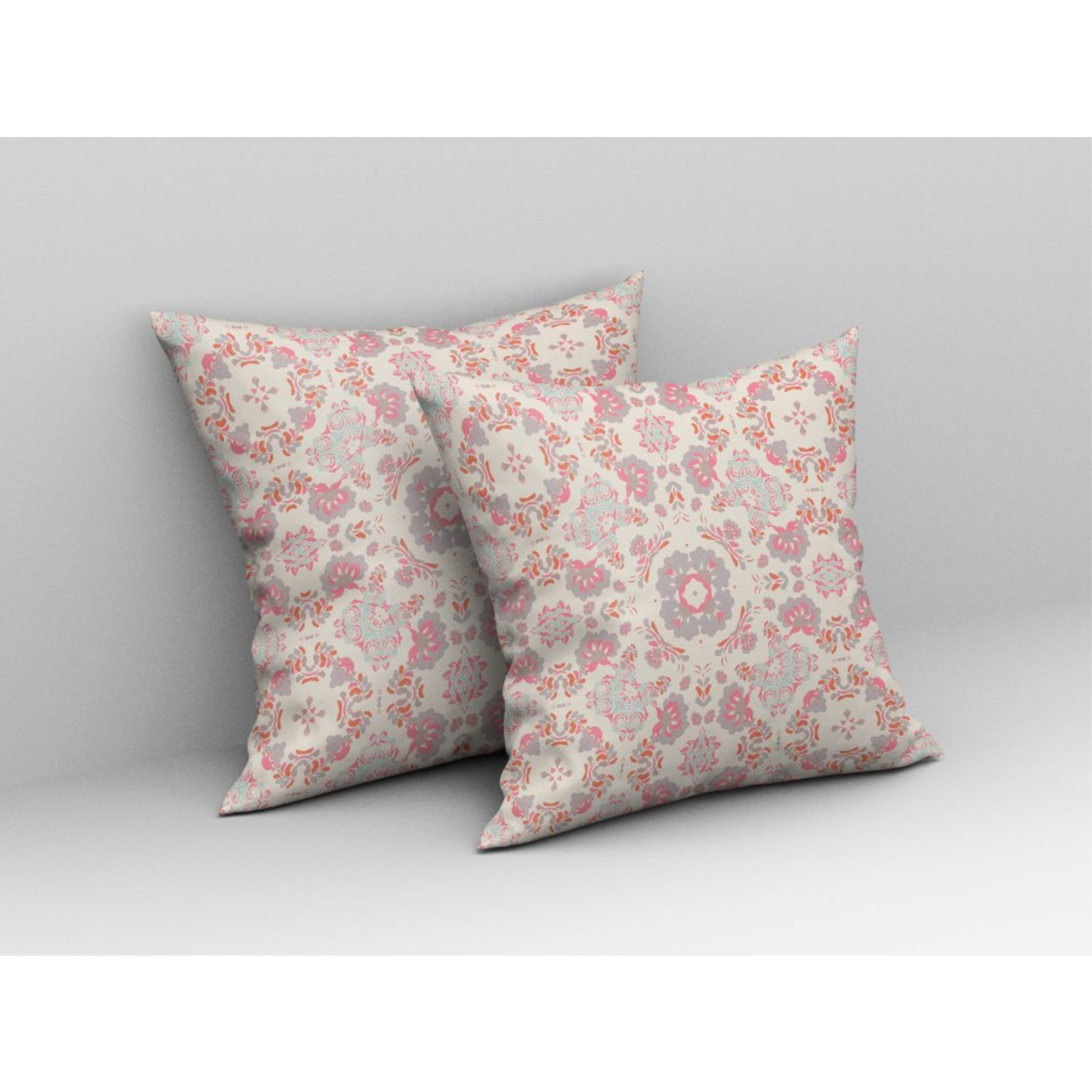 Love and Liberty Broadcloth Indoor Outdoor Pillow, Zippered, PinkWhite