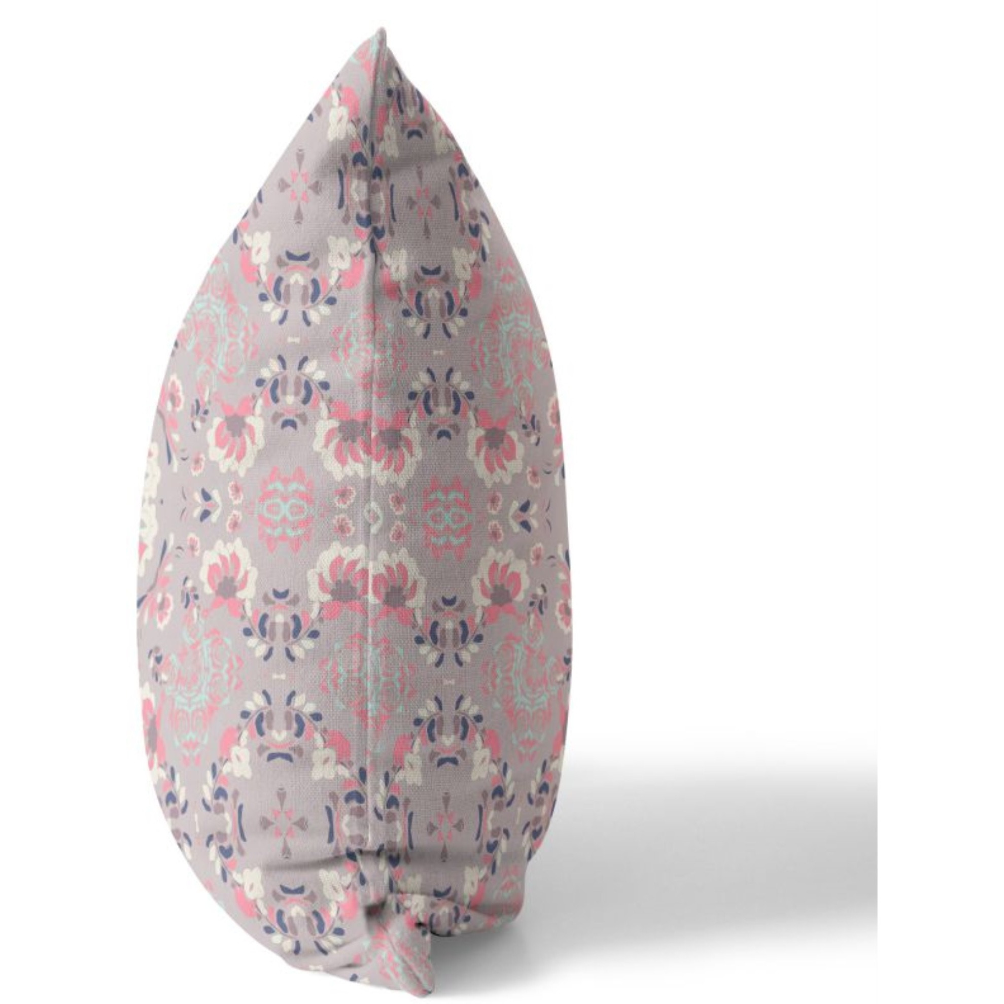Love and Liberty Broadcloth Indoor Outdoor Pillow, Zippered, MutedPinkWhite