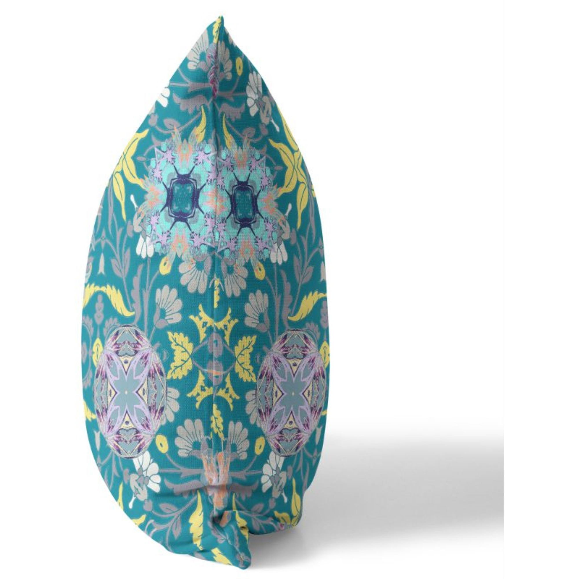 Everest Peacock Broadcloth Indoor Outdoor Pillow, Zippered, GreenYellow