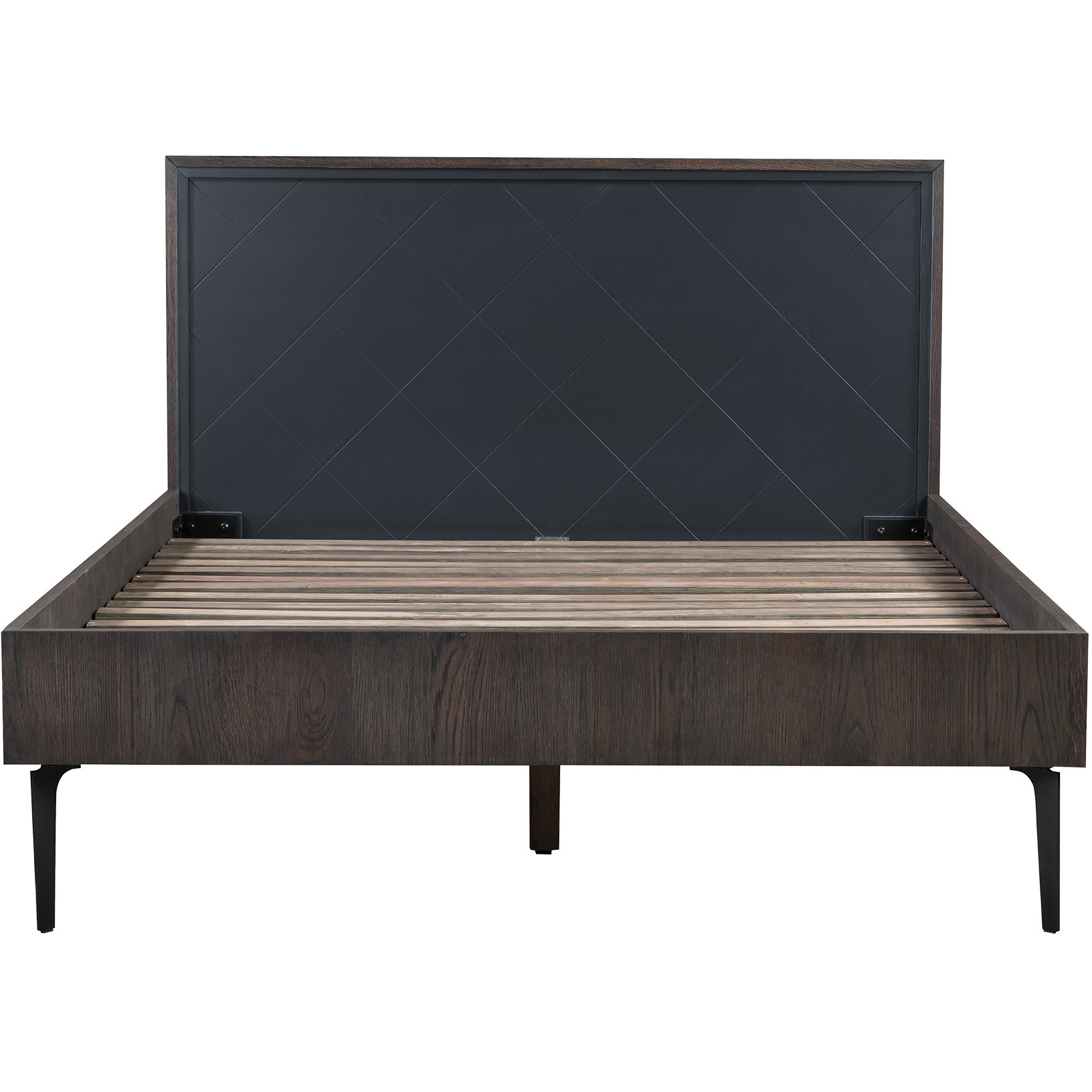 Cross Dark Gray Solid Oak Queen 3pc Bedroom Set