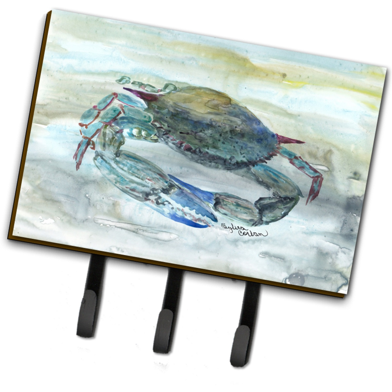 Blue Crab Watercolor Leash or Key Holder SC2003TH68