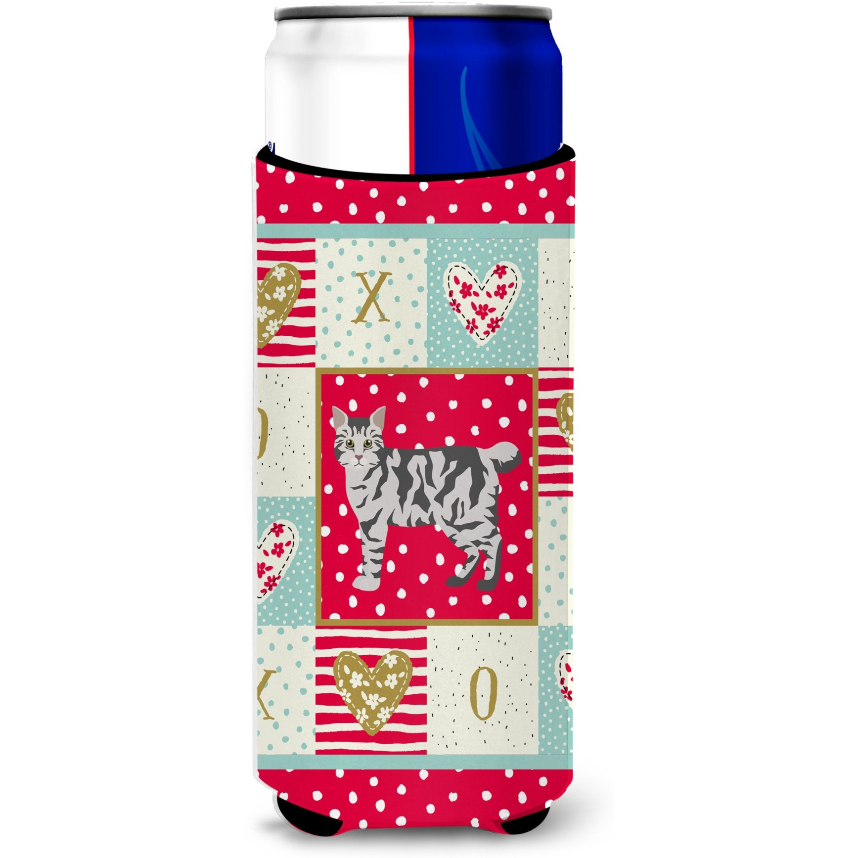 American Bobtail 1 Cat Love Ultra Hugger for slim cans CK5544MUK
