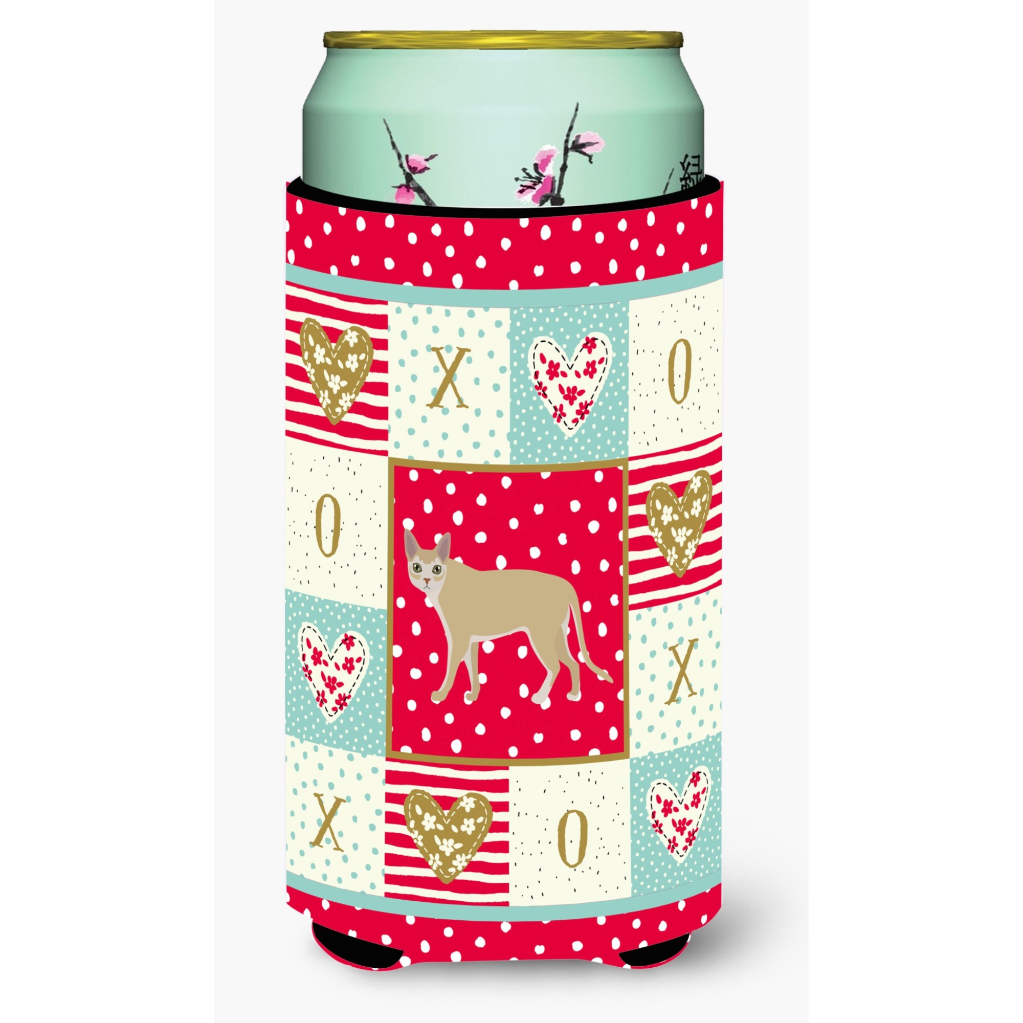 Singapura Cat Love Tall Boy Beverage Hugger CK5710TBC