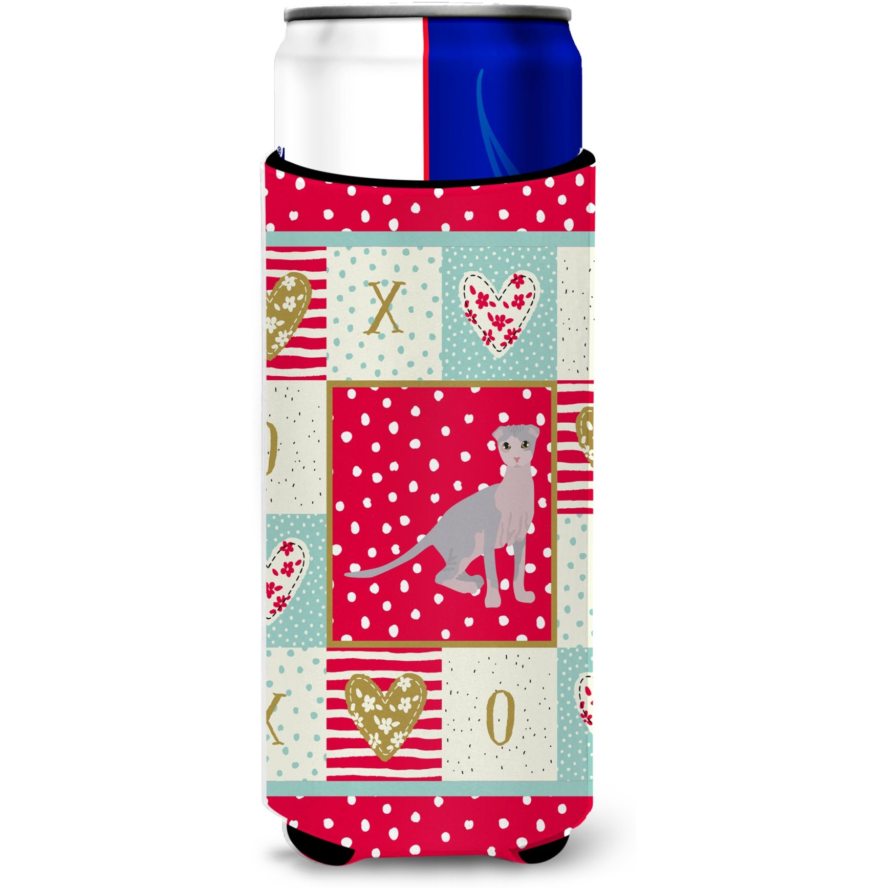 Ukrainian Levkoy Cat Love Ultra Hugger for slim cans CK5803MUK