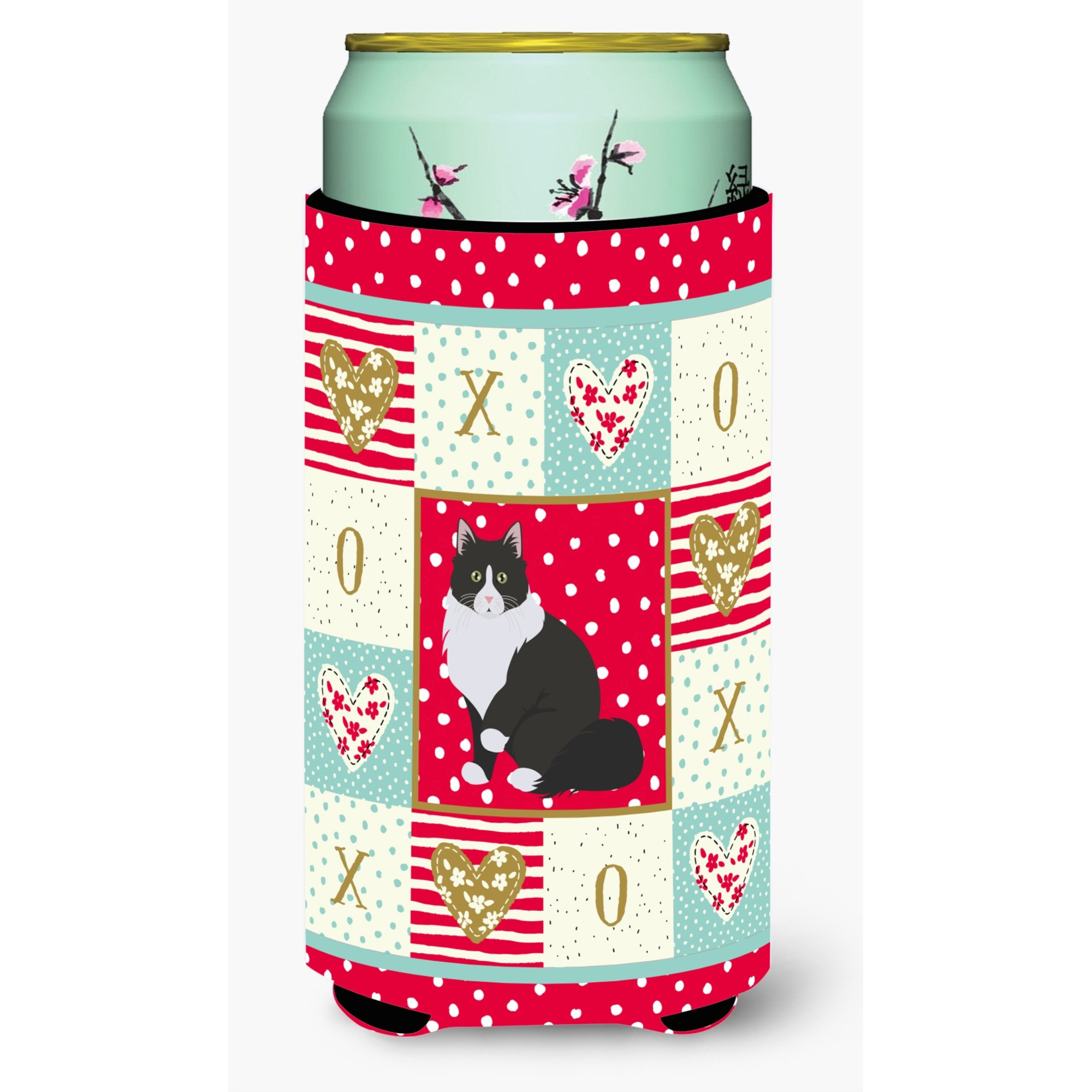 Siberian Forest Cat Love Tall Boy Beverage Hugger CK5788TBC