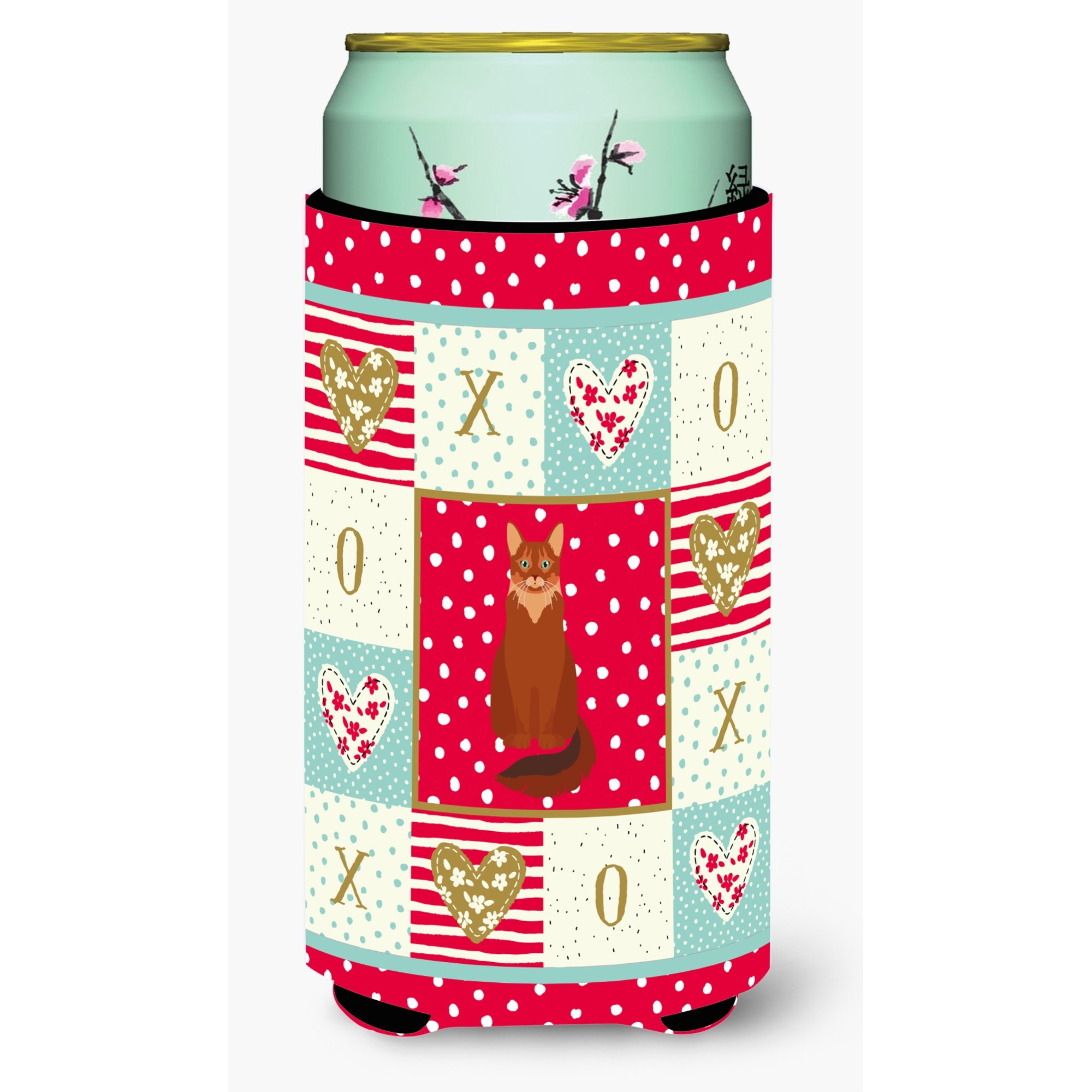 Somali Cat Love Tall Boy Beverage Hugger CK5793TBC