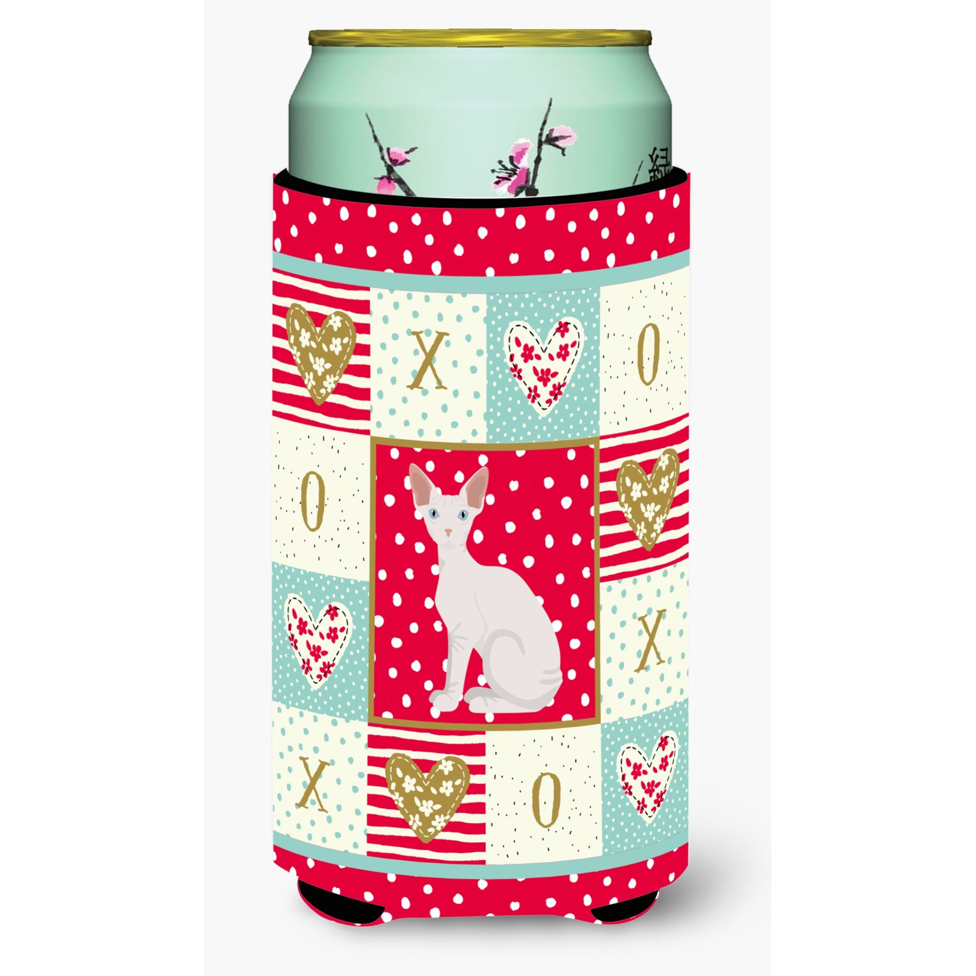 Sphynx Cat Love Tall Boy Beverage Hugger CK5794TBC
